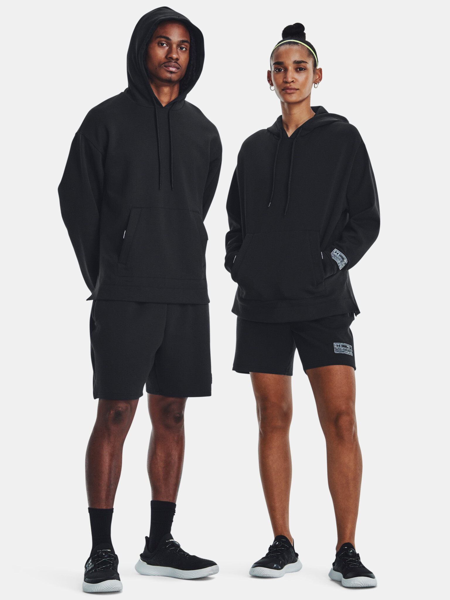 Under Armour UA Summit Knit Hoodie-BLK Mikina Černá - Pepit.cz