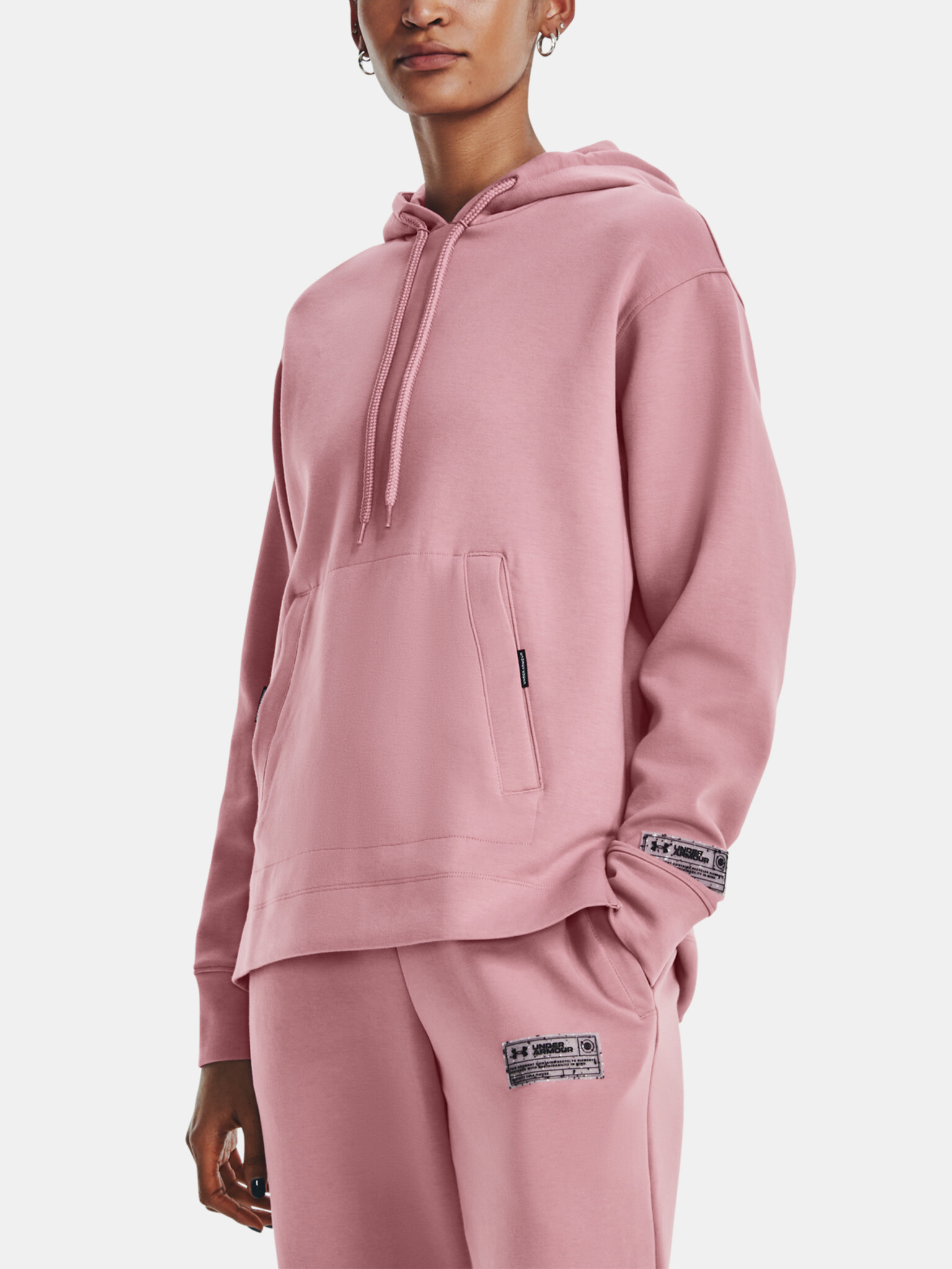 Under Armour UA Summit Knit Hoodie Mikina Růžová - Pepit.cz