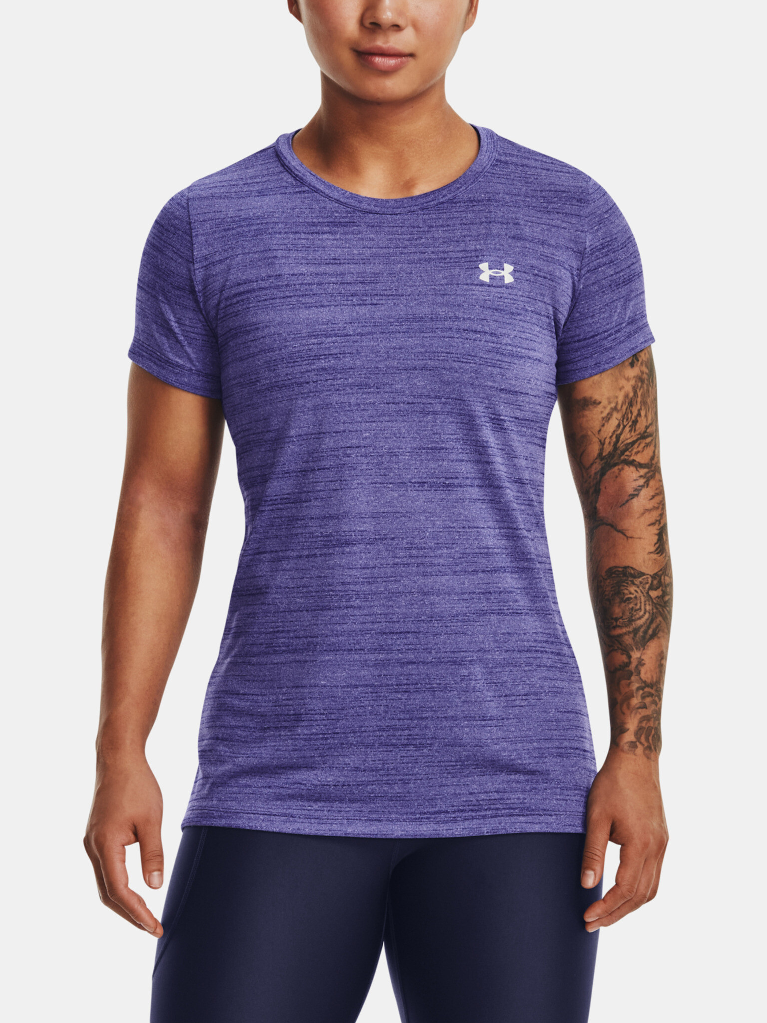 Under Armour UA Tech Tiger SSC Triko Modrá - Pepit.cz