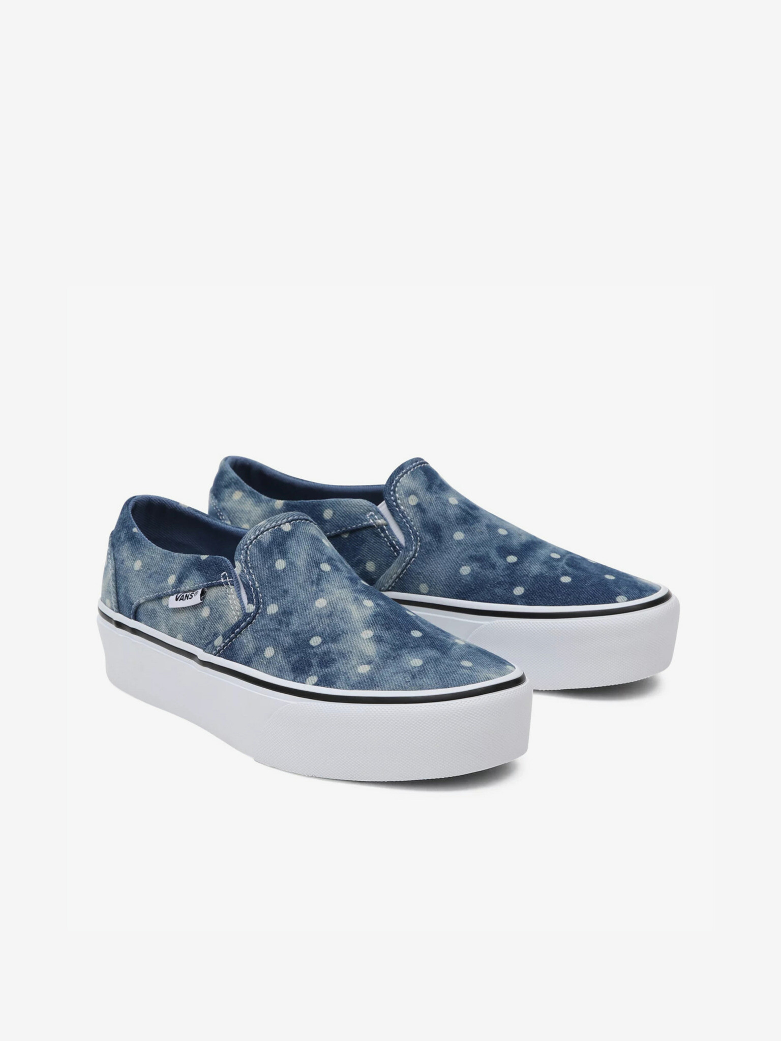 Vans Asher Platform Slip On Modrá - Pepit.cz