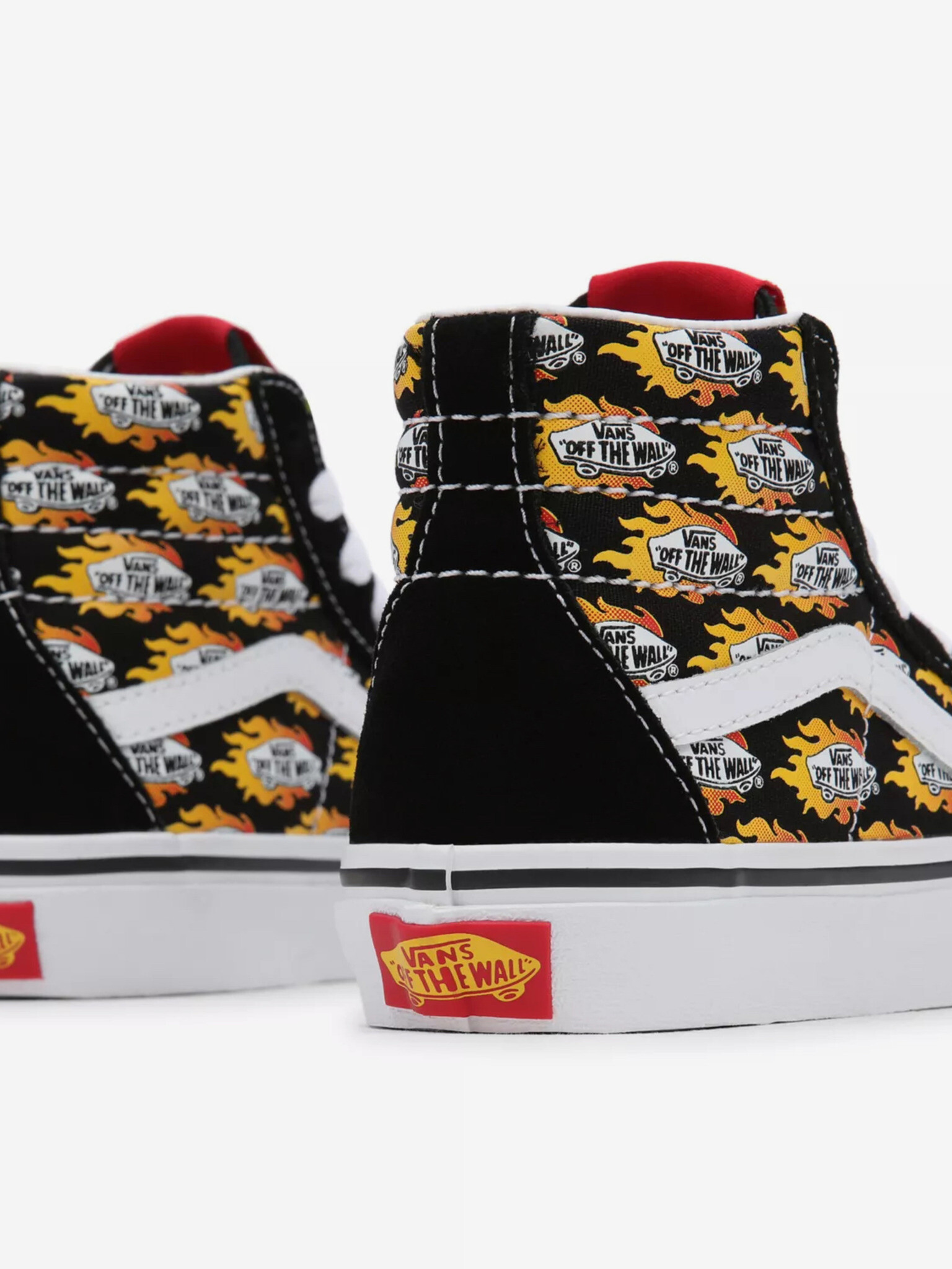 Vans Flame Logo Repeat Sk8-Hi Tenisky dětské Černá - Pepit.cz