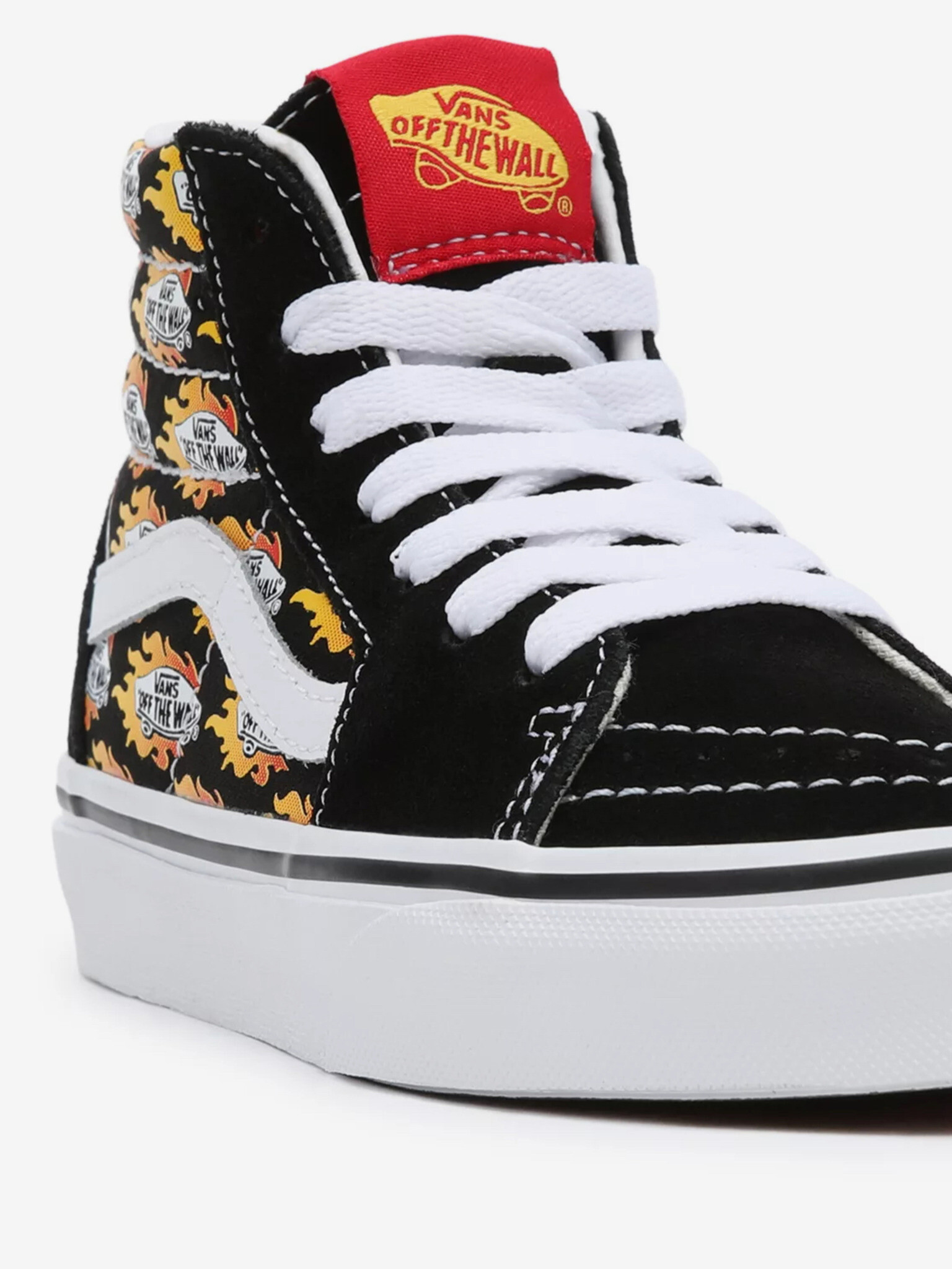 Vans Flame Logo Repeat Sk8-Hi Tenisky dětské Černá - Pepit.cz