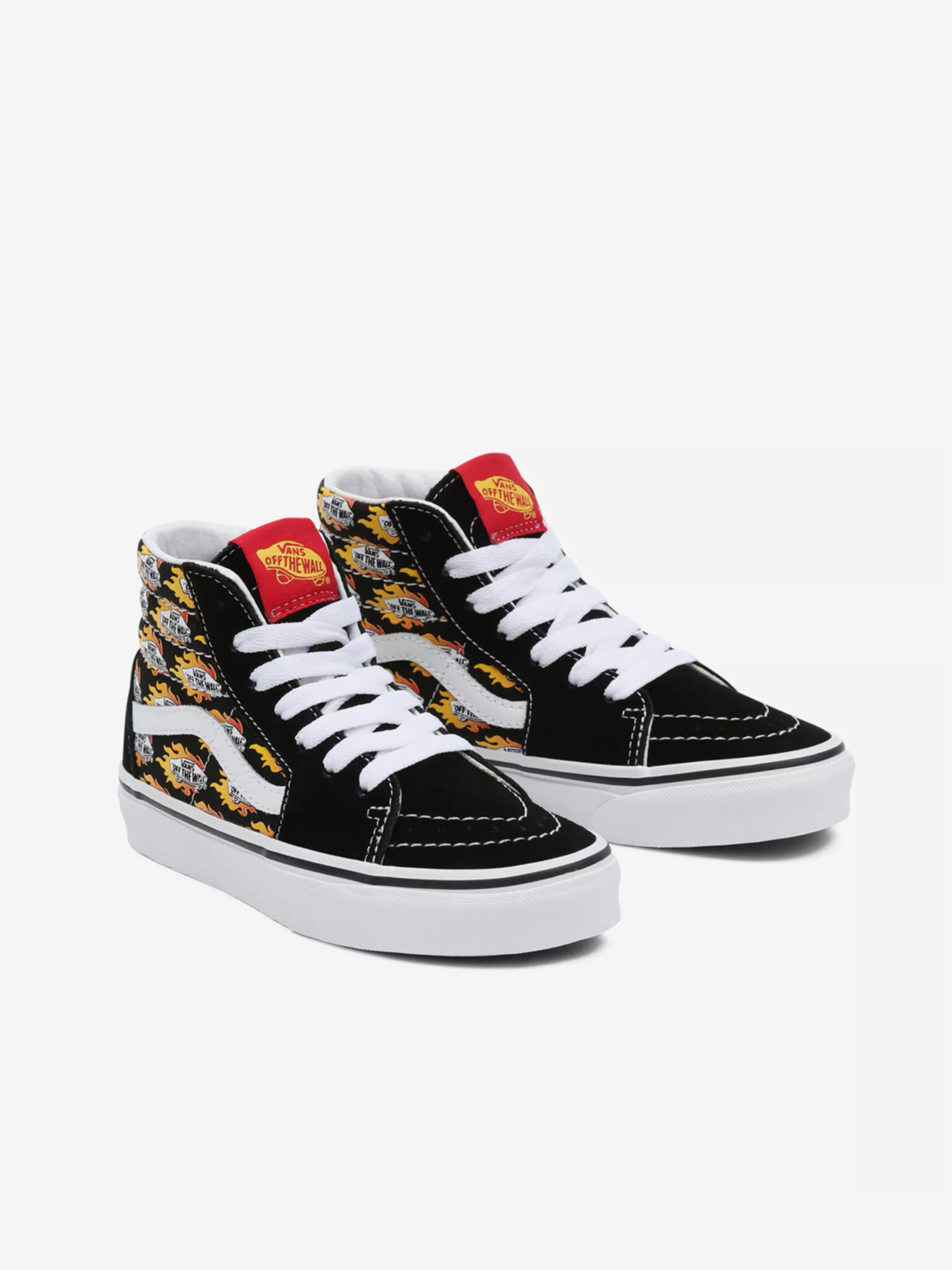 Vans Flame Logo Repeat Sk8-Hi Tenisky dětské Černá - Pepit.cz