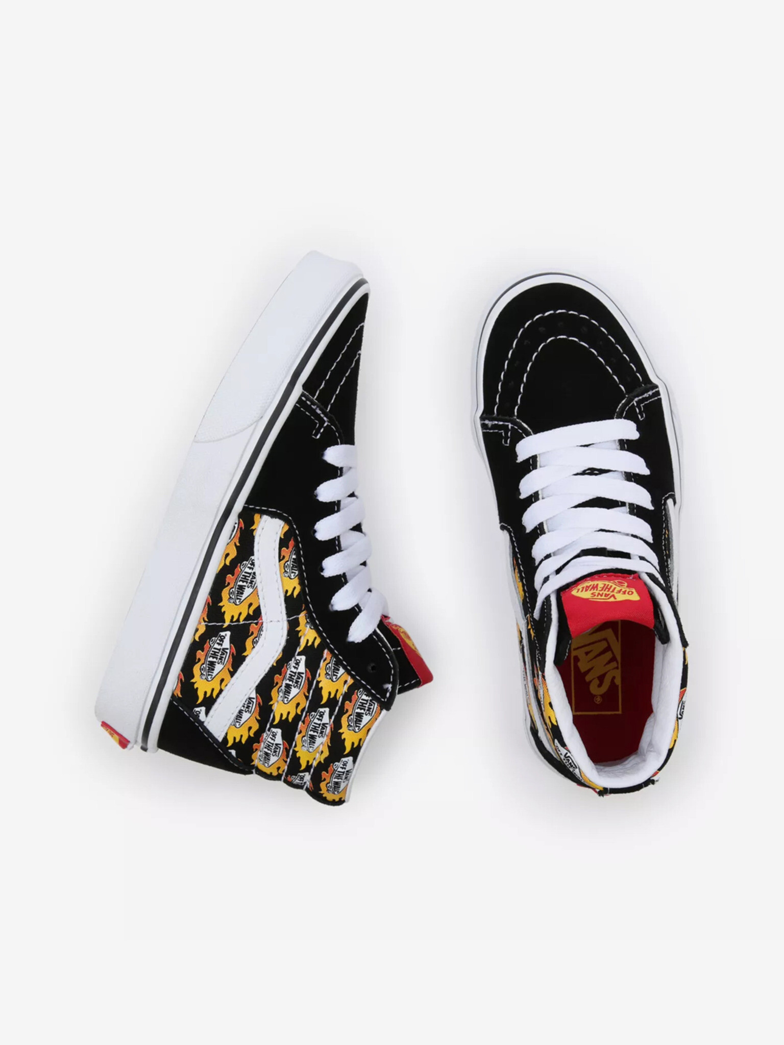 Vans Flame Logo Repeat Sk8-Hi Tenisky dětské Černá - Pepit.cz