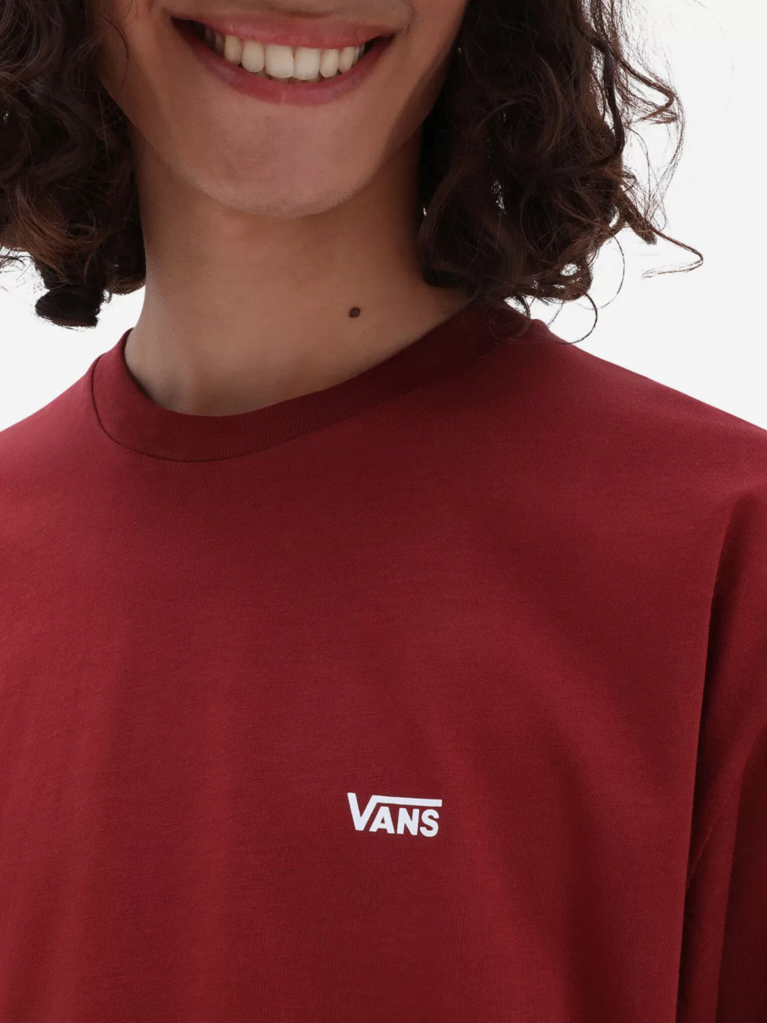 Vans Left Chest Logo Triko Červená - Pepit.cz