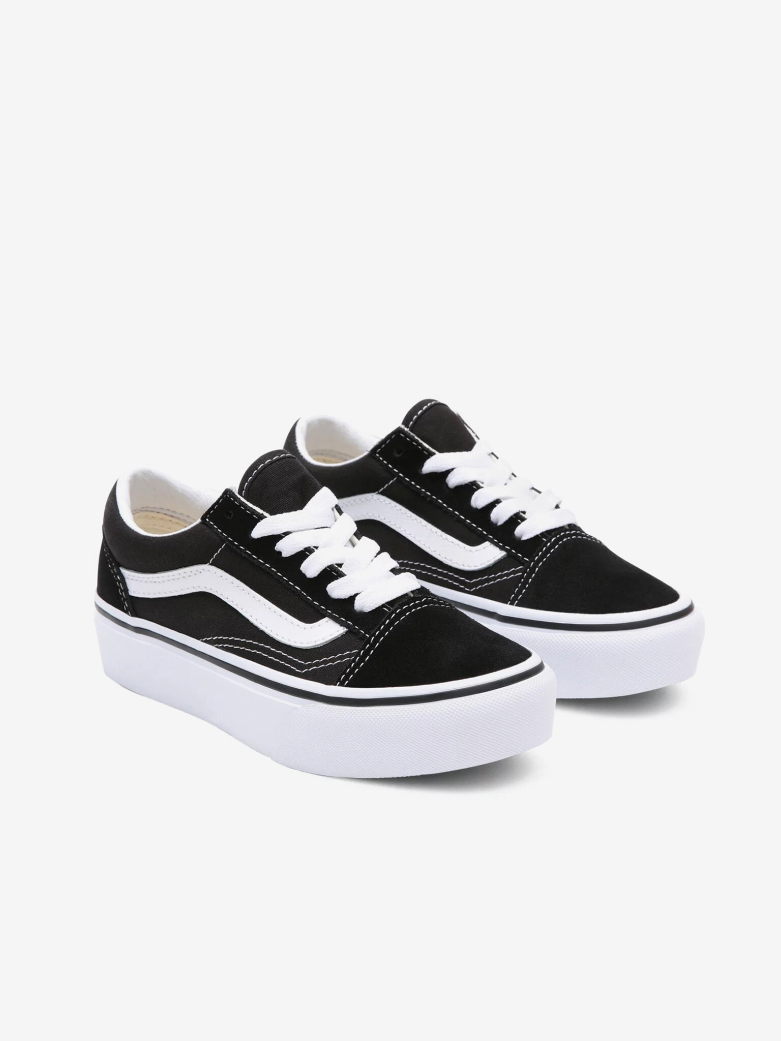 Vans Old Skool Platfor Kotníková obuv dětská Černá - Pepit.cz