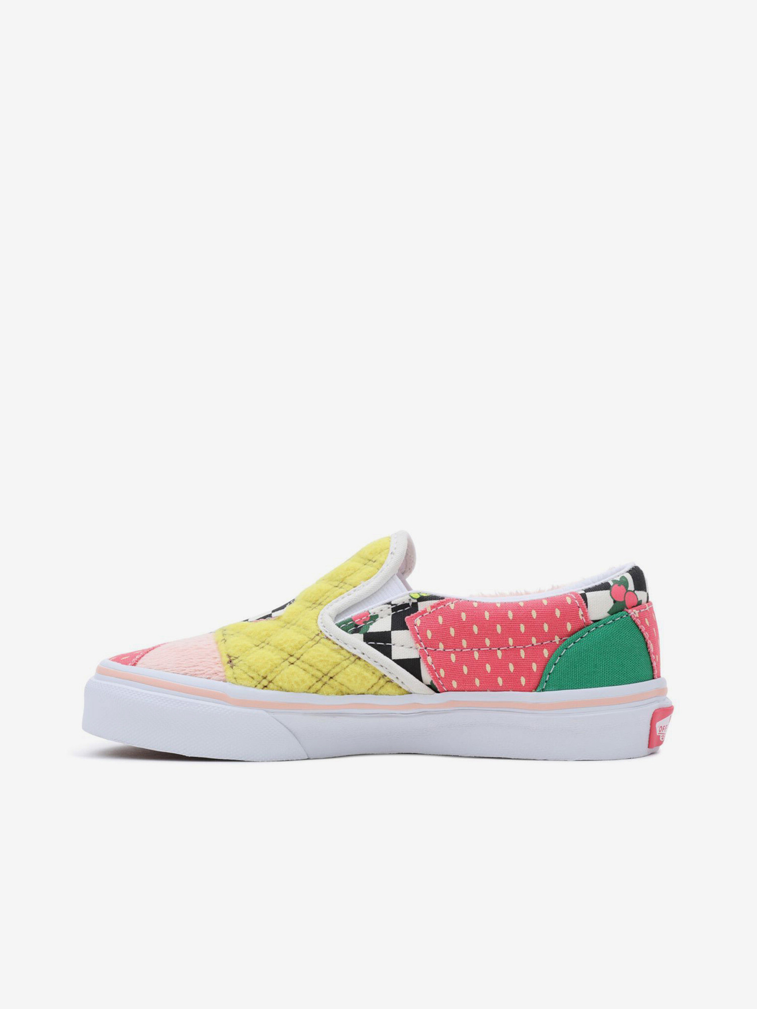 Vans UY Classic Patchwork Slip On dětské Růžová - Pepit.cz