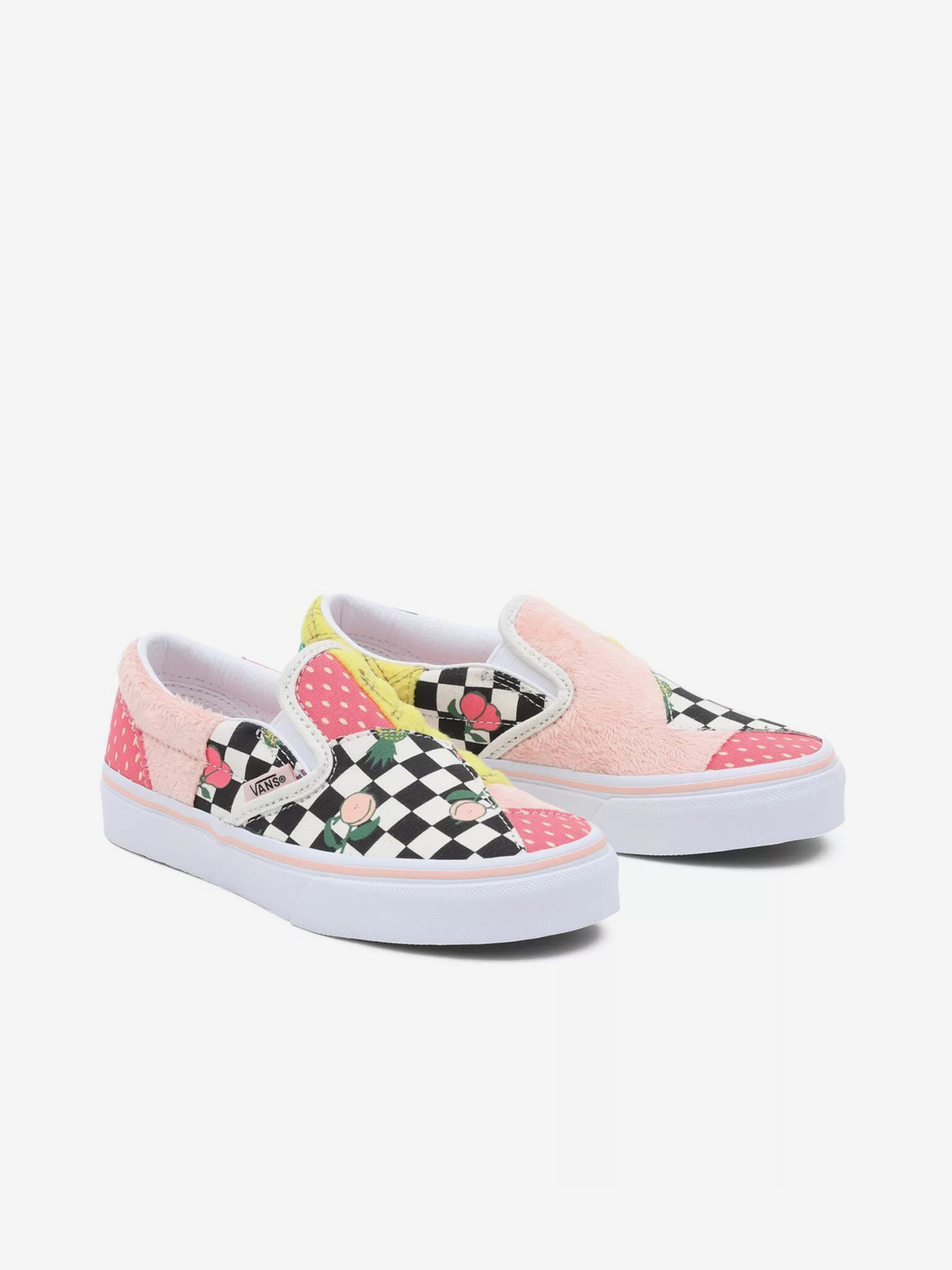 Vans UY Classic Patchwork Slip On dětské Růžová - Pepit.cz