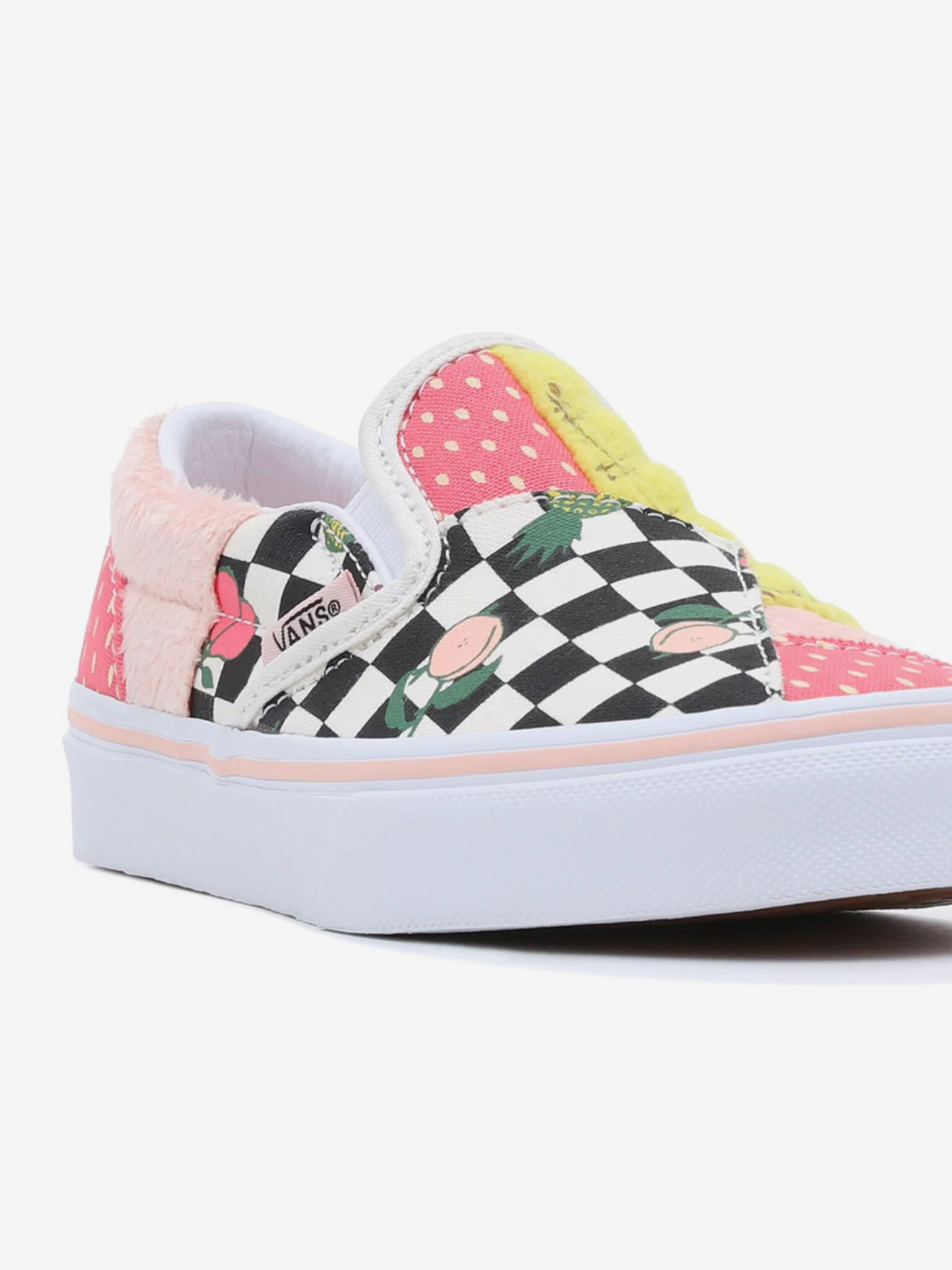 Vans UY Classic Patchwork Slip On dětské Růžová - Pepit.cz