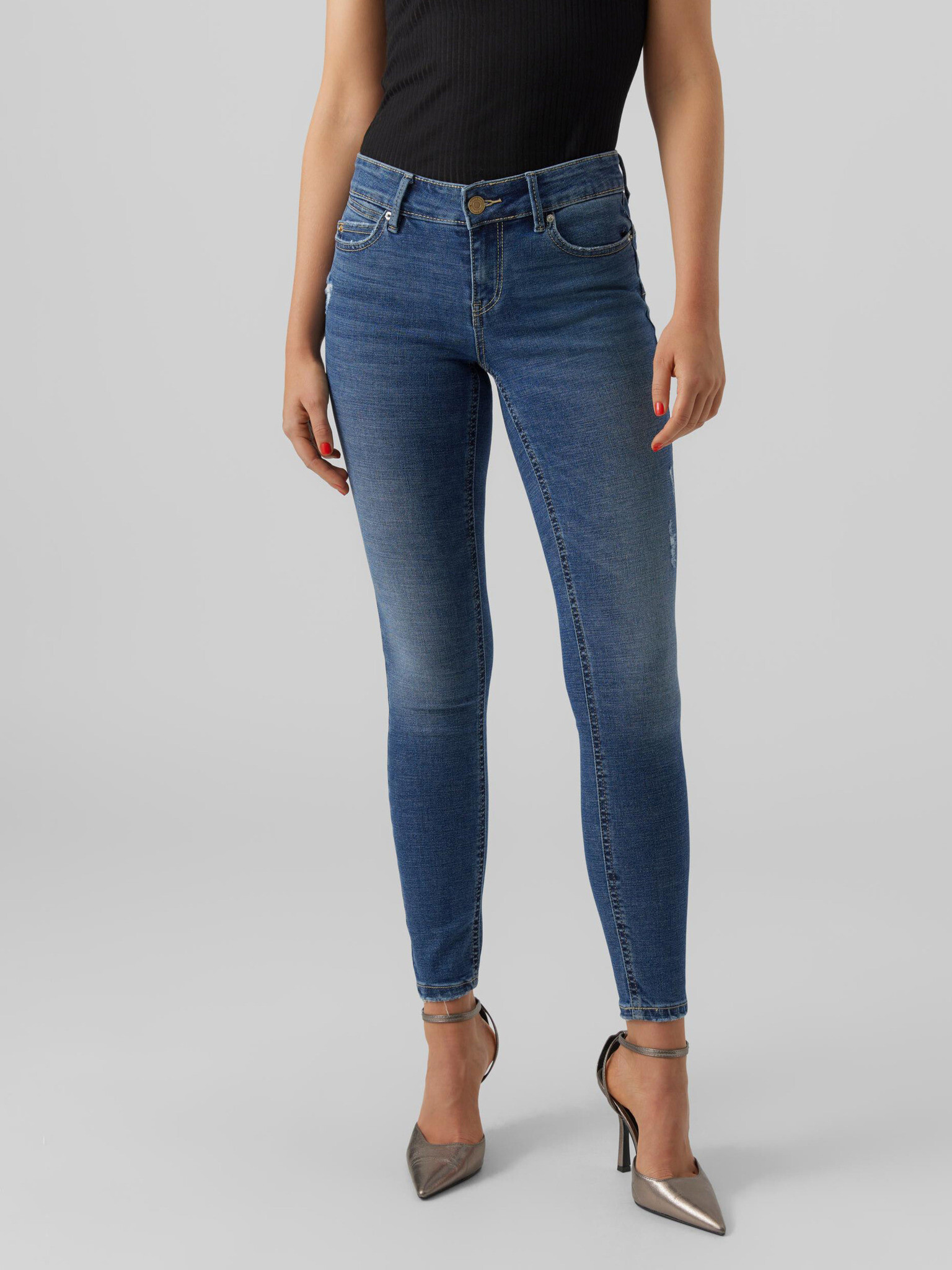 Vero Moda Jeans Modrá - Pepit.cz