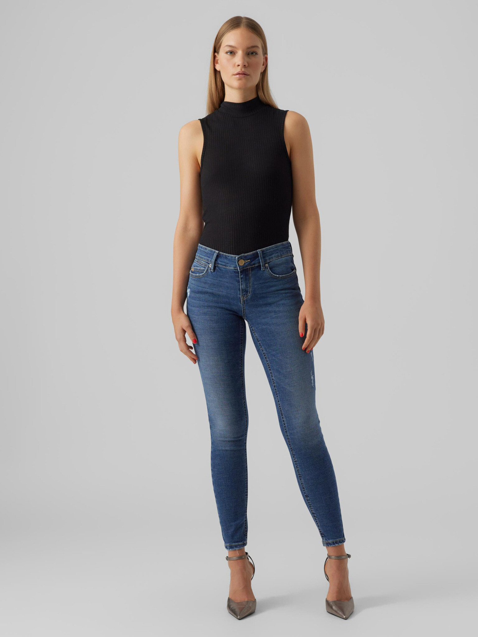 Vero Moda Jeans Modrá - Pepit.cz