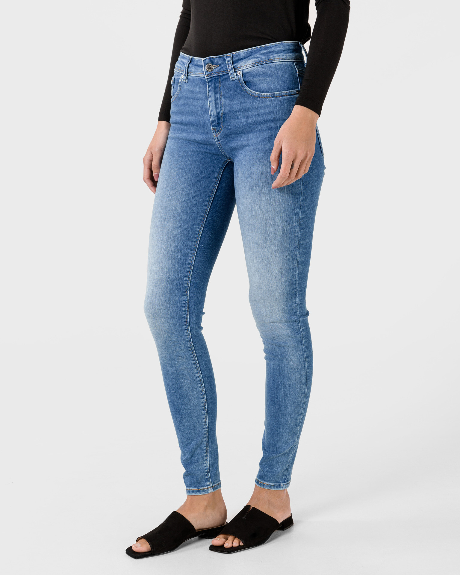 Vero Moda Lux Jeans Modrá - Pepit.cz