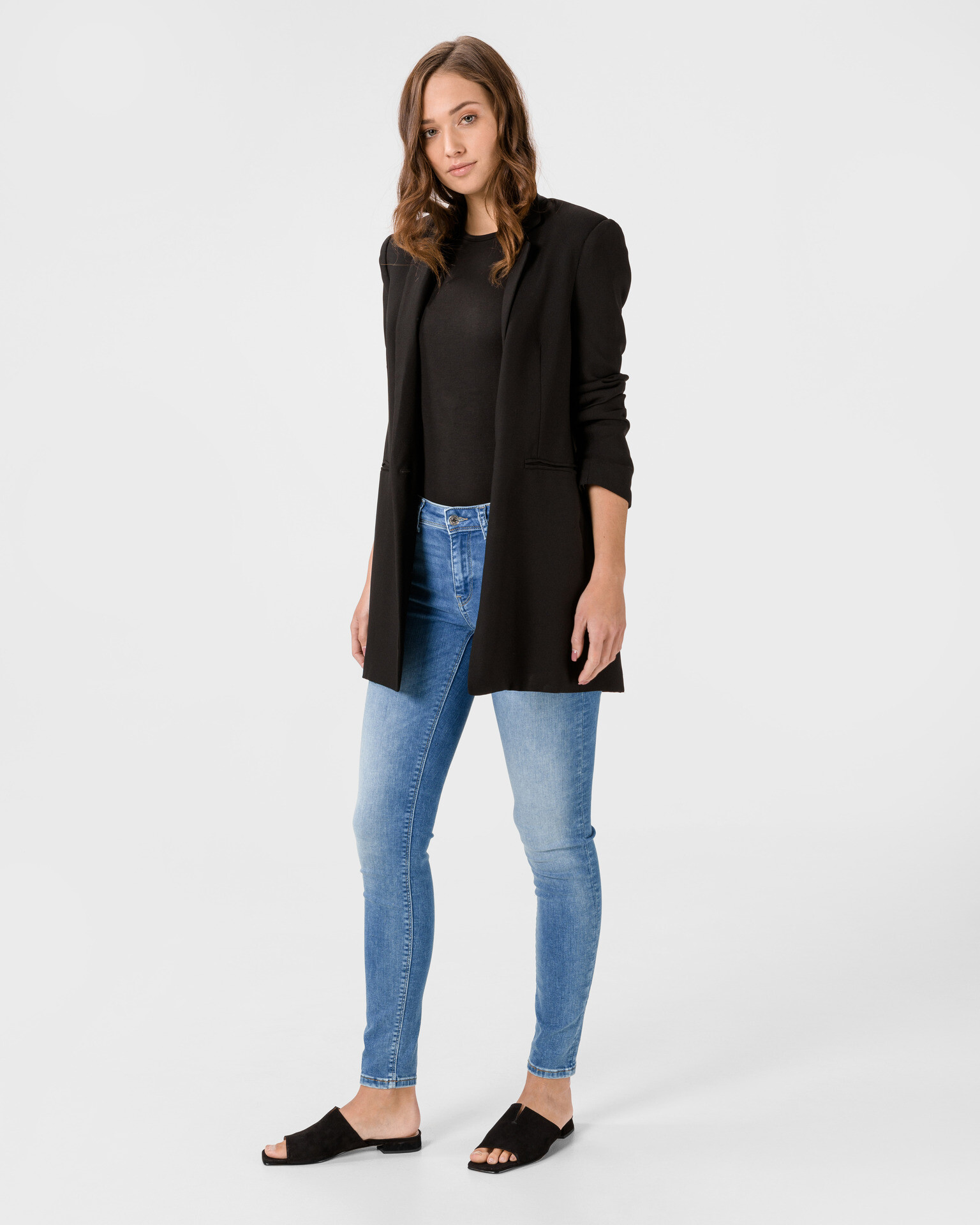 Vero Moda Lux Jeans Modrá - Pepit.cz