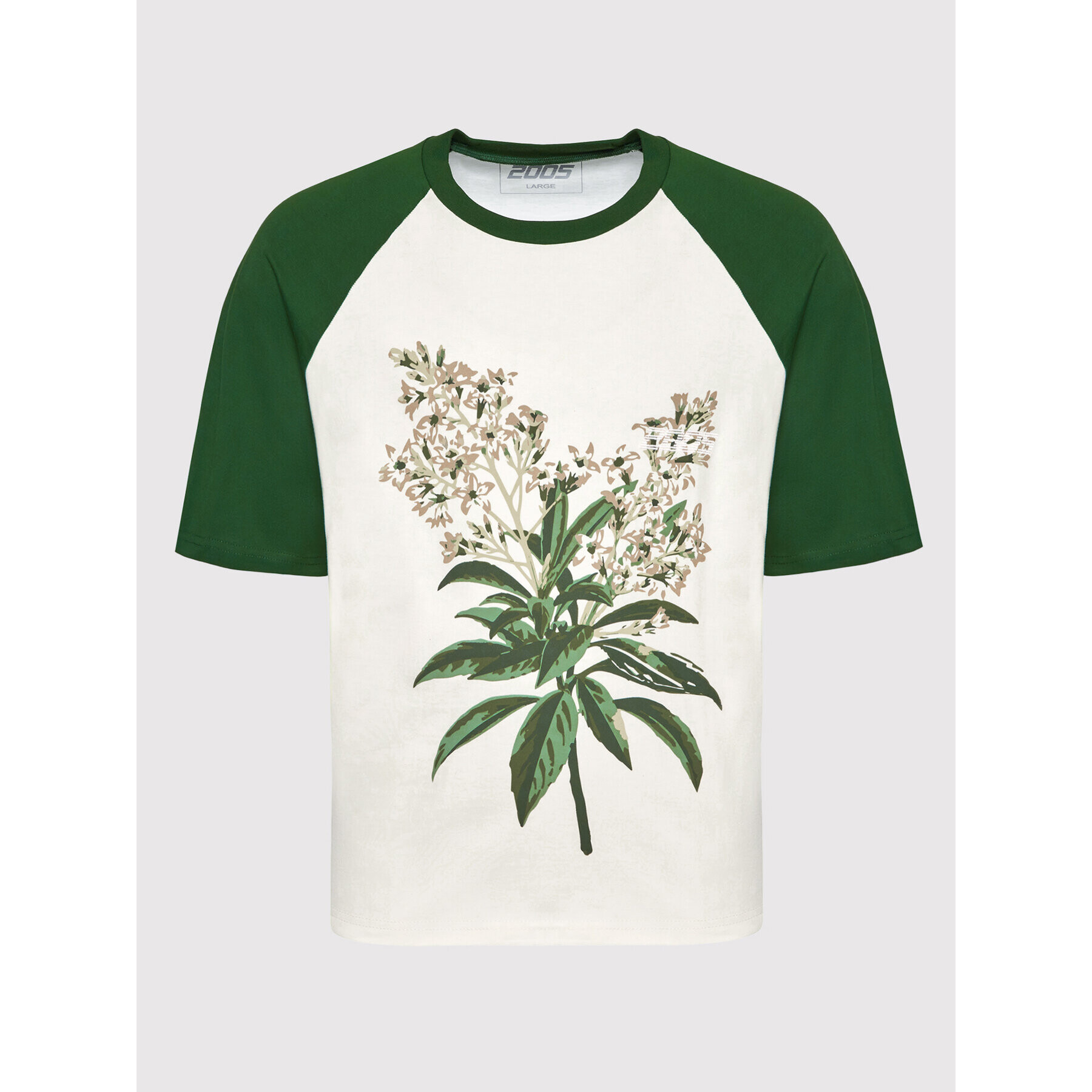 2005 T-Shirt Unisex College Bloom Zelená Regular Fit - Pepit.cz