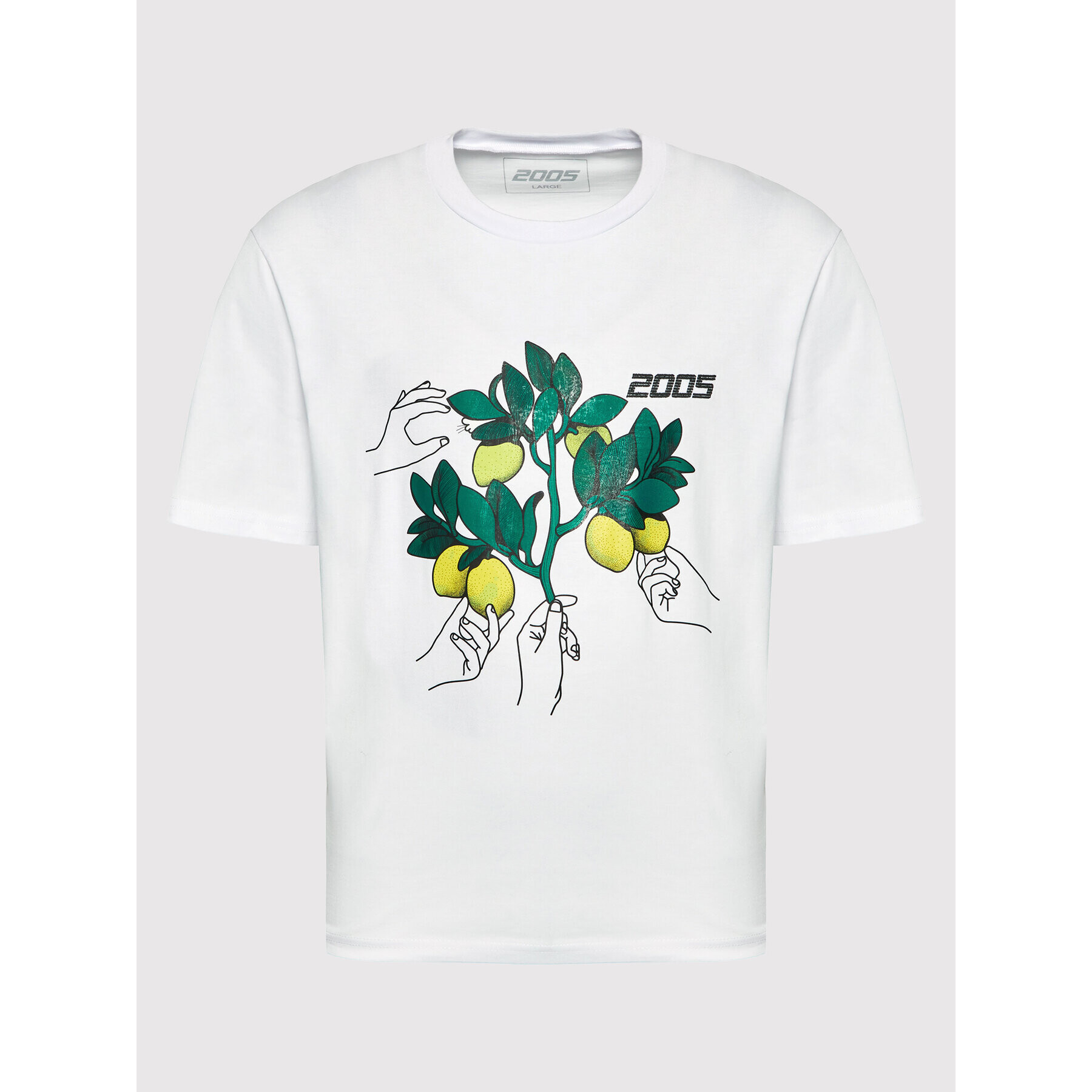 2005 T-Shirt Unisex Lemon Tree Bílá Regular Fit - Pepit.cz