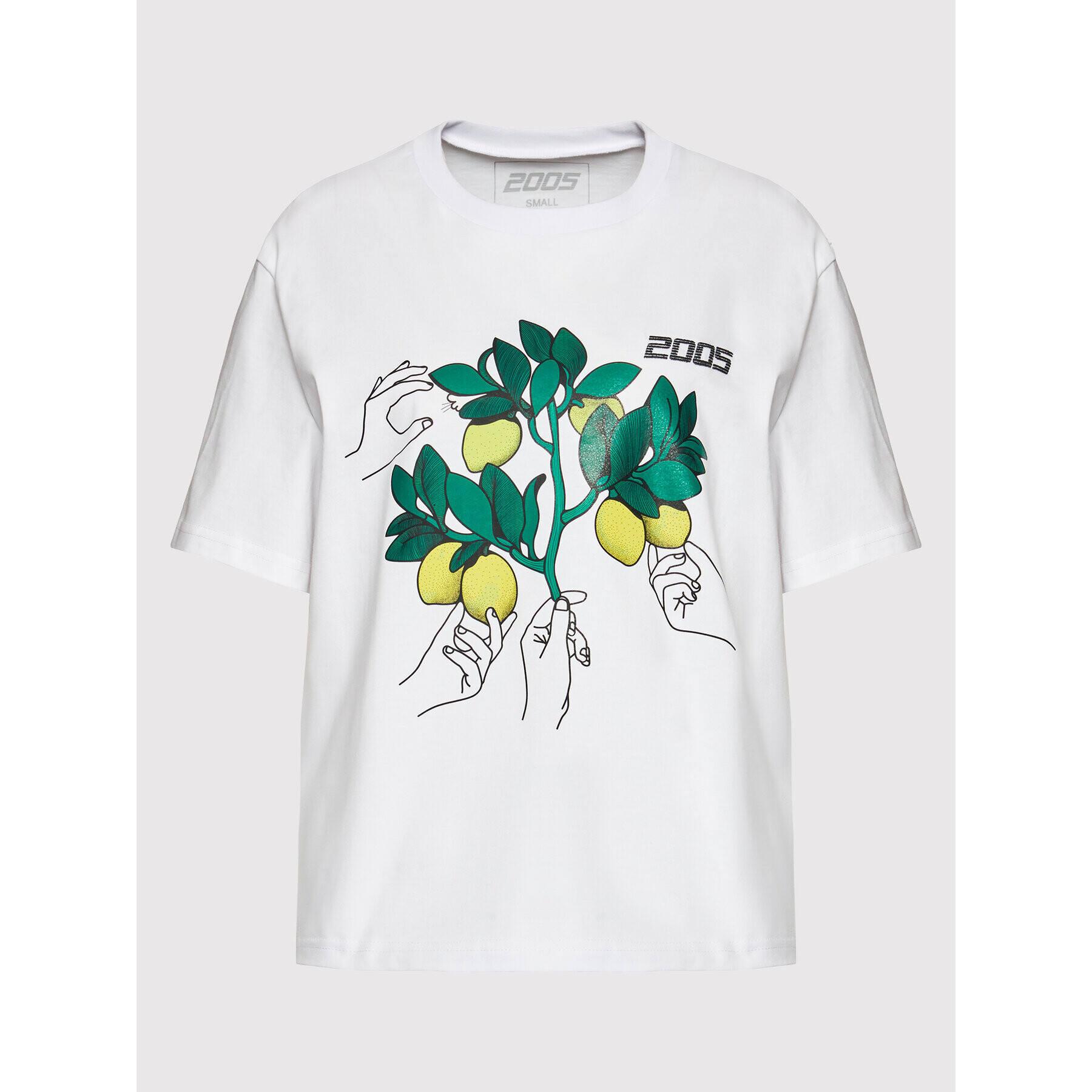 2005 T-Shirt Unisex Lemon Tree Bílá Regular Fit - Pepit.cz