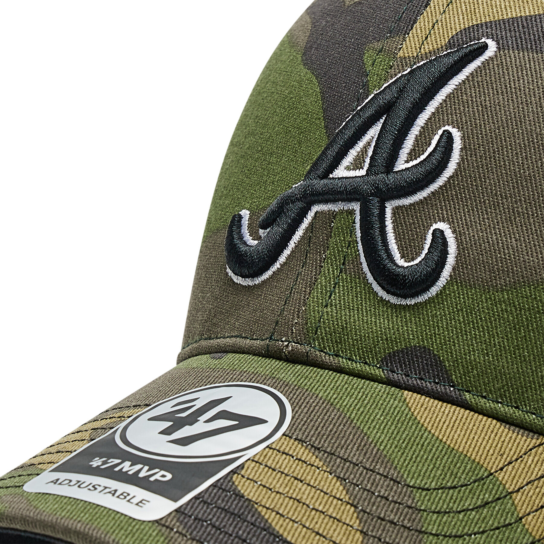 47 Brand Kšiltovka MLB Atlanta Braves Branson Trucker B-CBRAN01GWP-CMB Zelená - Pepit.cz