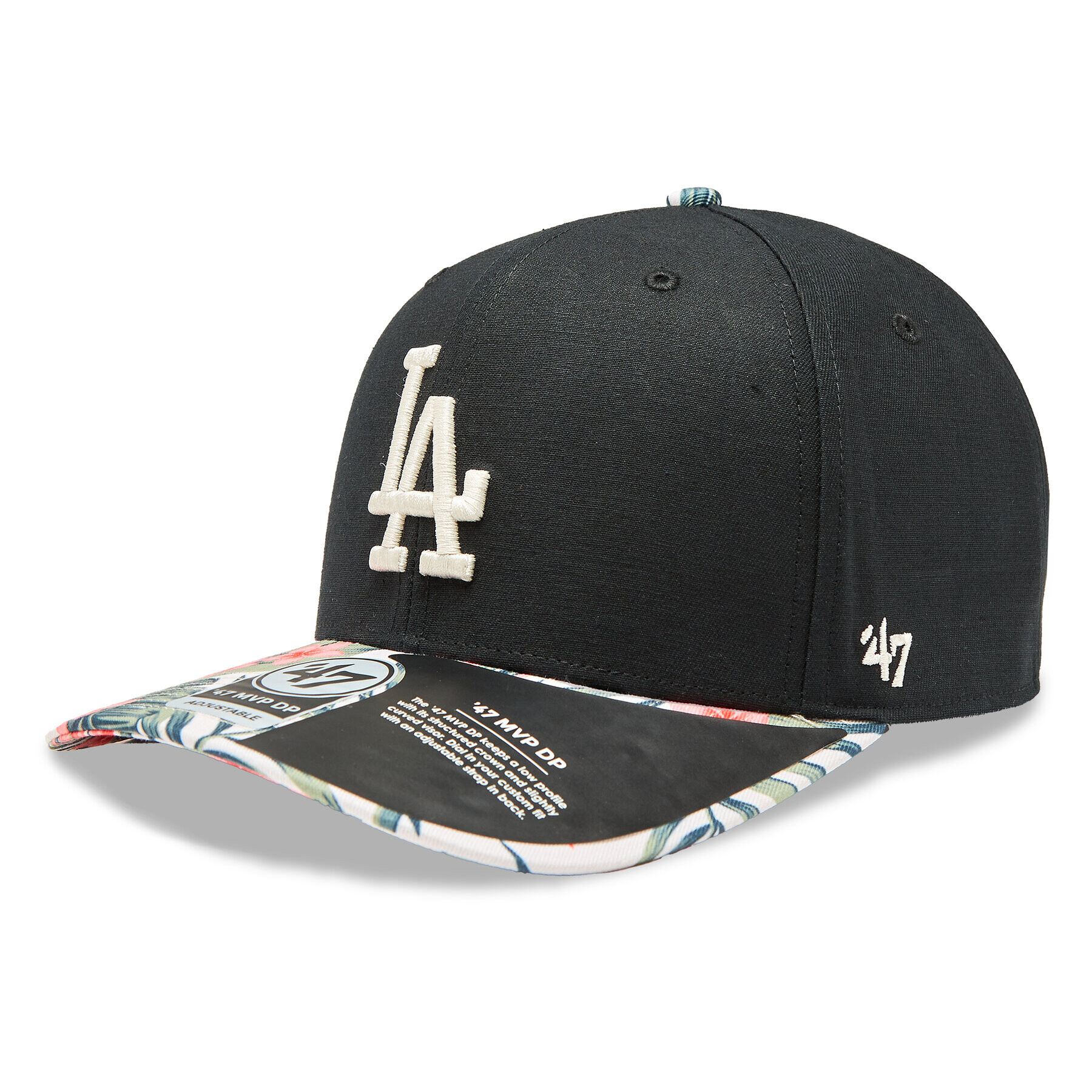 47 Brand Kšiltovka MLB Los Angeles Dodgers Coastal Floral Snap '47 MVP DP B-CFLDP12GWP-BK Černá - Pepit.cz