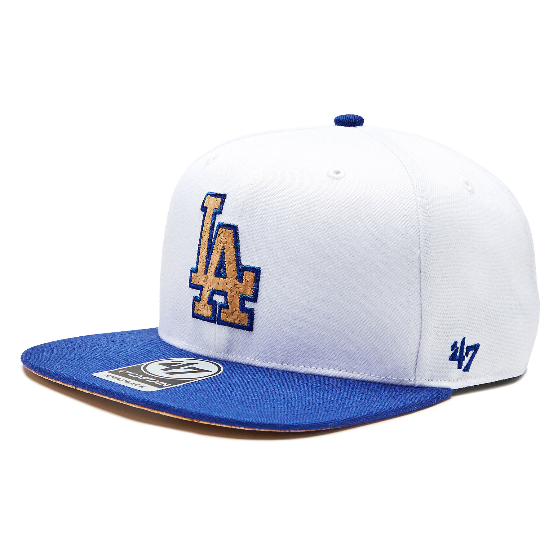 47 Brand Kšiltovka MLB Los Angeles Dodgers Corkscrew 47 CAPTAIN B-CORKS12WBP-WH Bílá - Pepit.cz