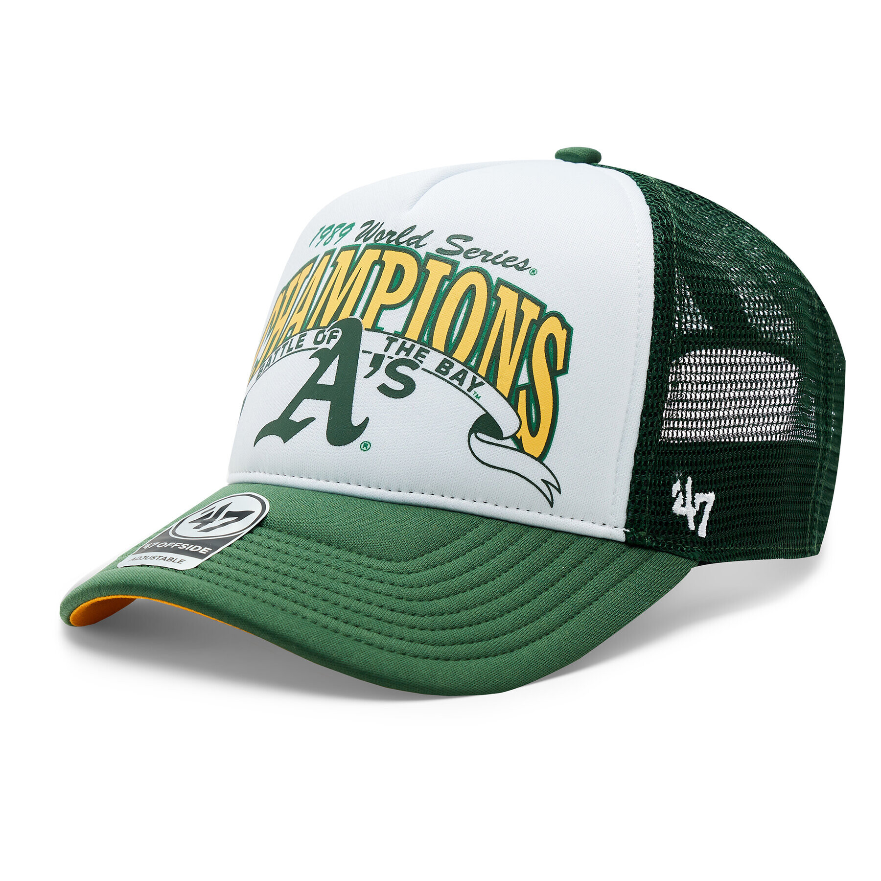 47 Brand Kšiltovka MLB Oakland Athletics Foam Champ '47 Offside DT BCWS-FOAMC18KPP-DG89 Zelená - Pepit.cz