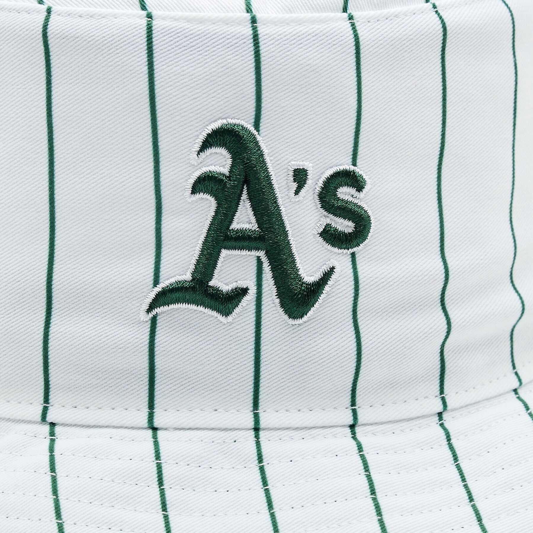 47 Brand Kšiltovka MLB Oakland Athletics Pinstriped '47 BUCKET B-PINSD18PTF-DG Zelená - Pepit.cz