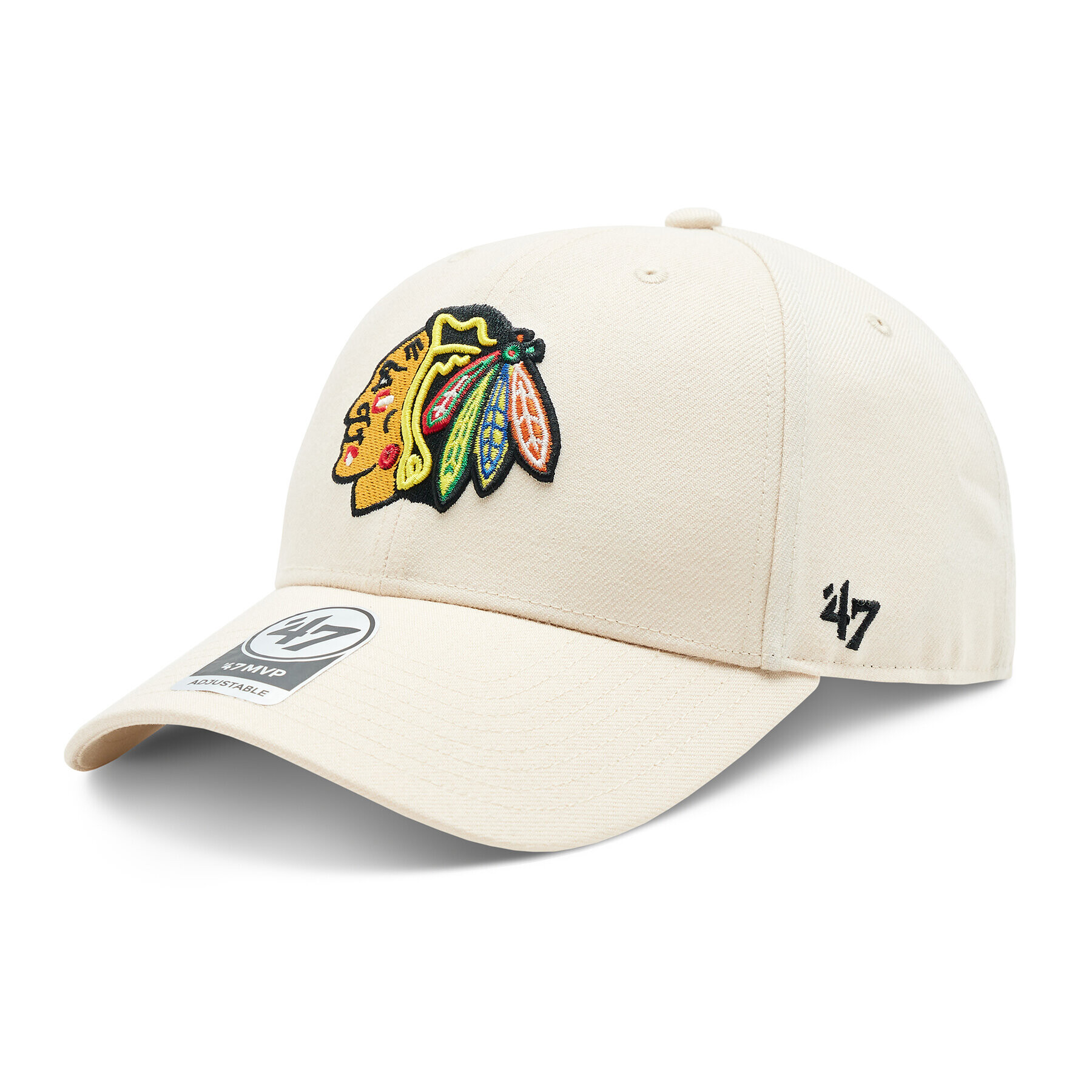 47 Brand Kšiltovka NHL Chicago Blackhawks '47 MVP SNAPBACK H-MVPSP04WBP-NTB Béžová - Pepit.cz