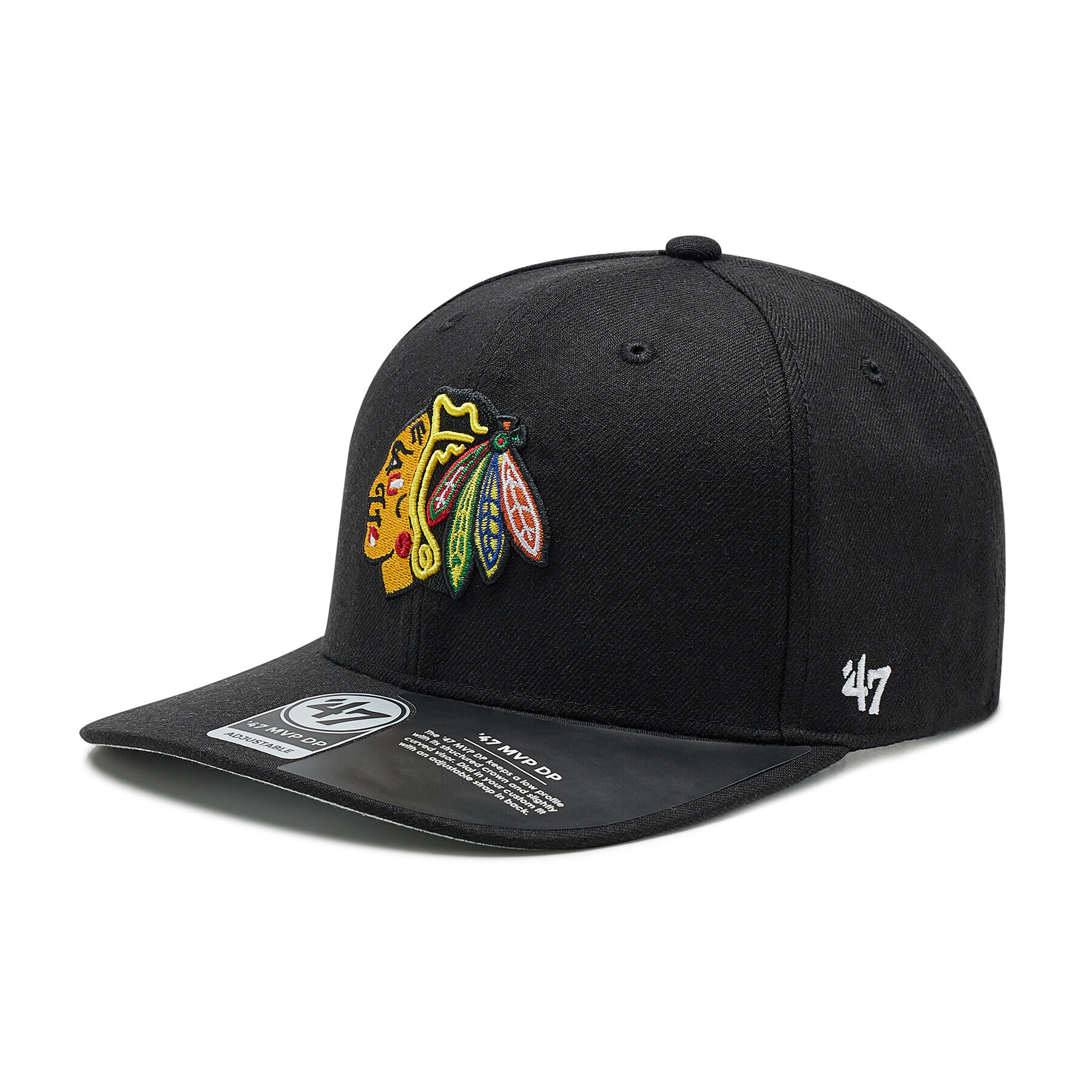 47 Brand Kšiltovka Nhl Chicago Blackhawks H-CLZOE04WBP-BKB Černá - Pepit.cz