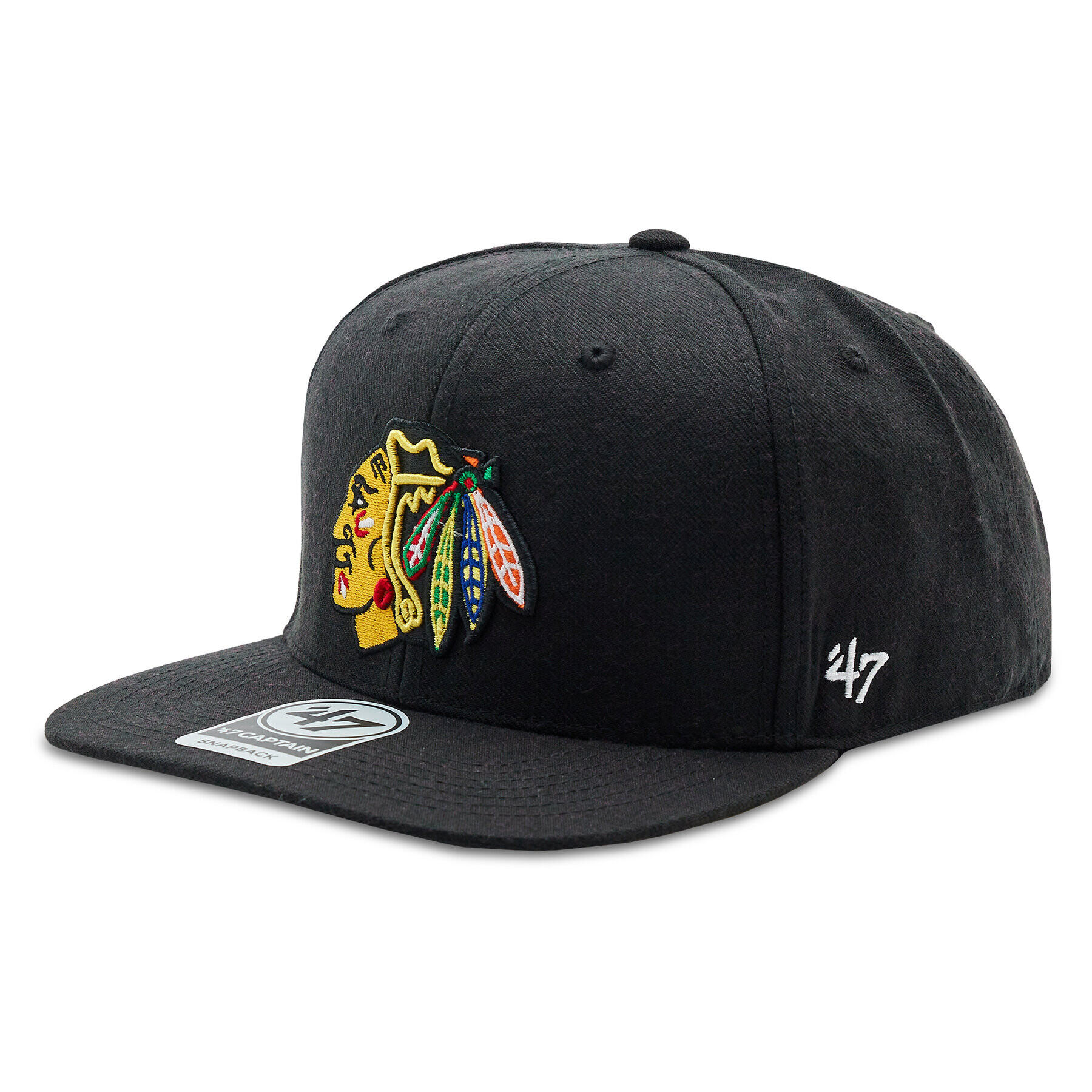 47 Brand Kšiltovka NHL Chicago Blackhawks No Shot '47 CAPTAIN H-NSHOT04WBP-BKB Černá - Pepit.cz