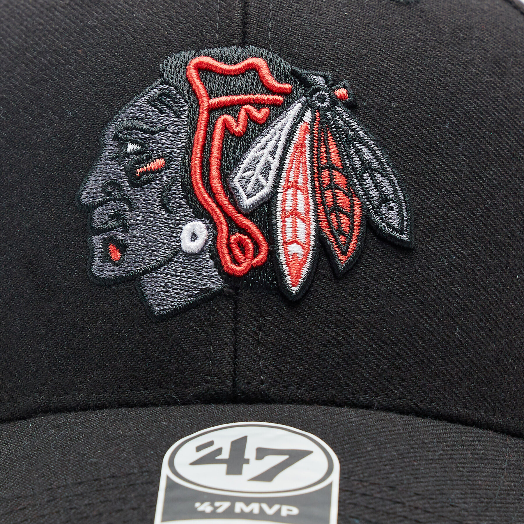 47 Brand Kšiltovka NHL Chicago Blackhawks Sure Shot Snapback '47 MVP HVIN-SUMVP04WBP-BK94 Černá - Pepit.cz