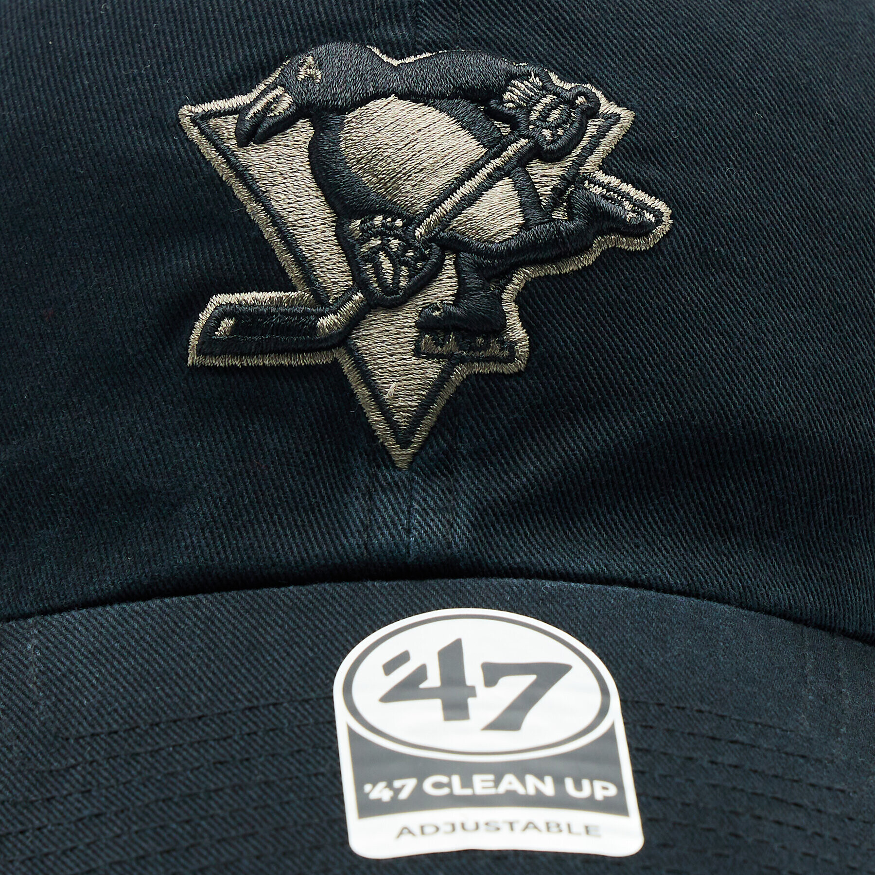 47 Brand Kšiltovka NHL Pittsburgh Penguins Ballpark Camo '47 CLEAN UP H-BPCAM15GWS-BK Černá - Pepit.cz