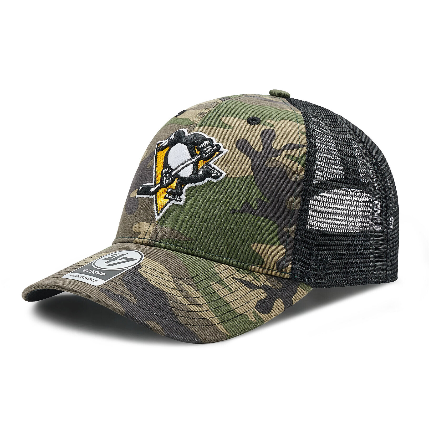 47 Brand Kšiltovka NHL Pittsburgh Penguins Trucker H-CBRAN15GWP-CM Zelená - Pepit.cz