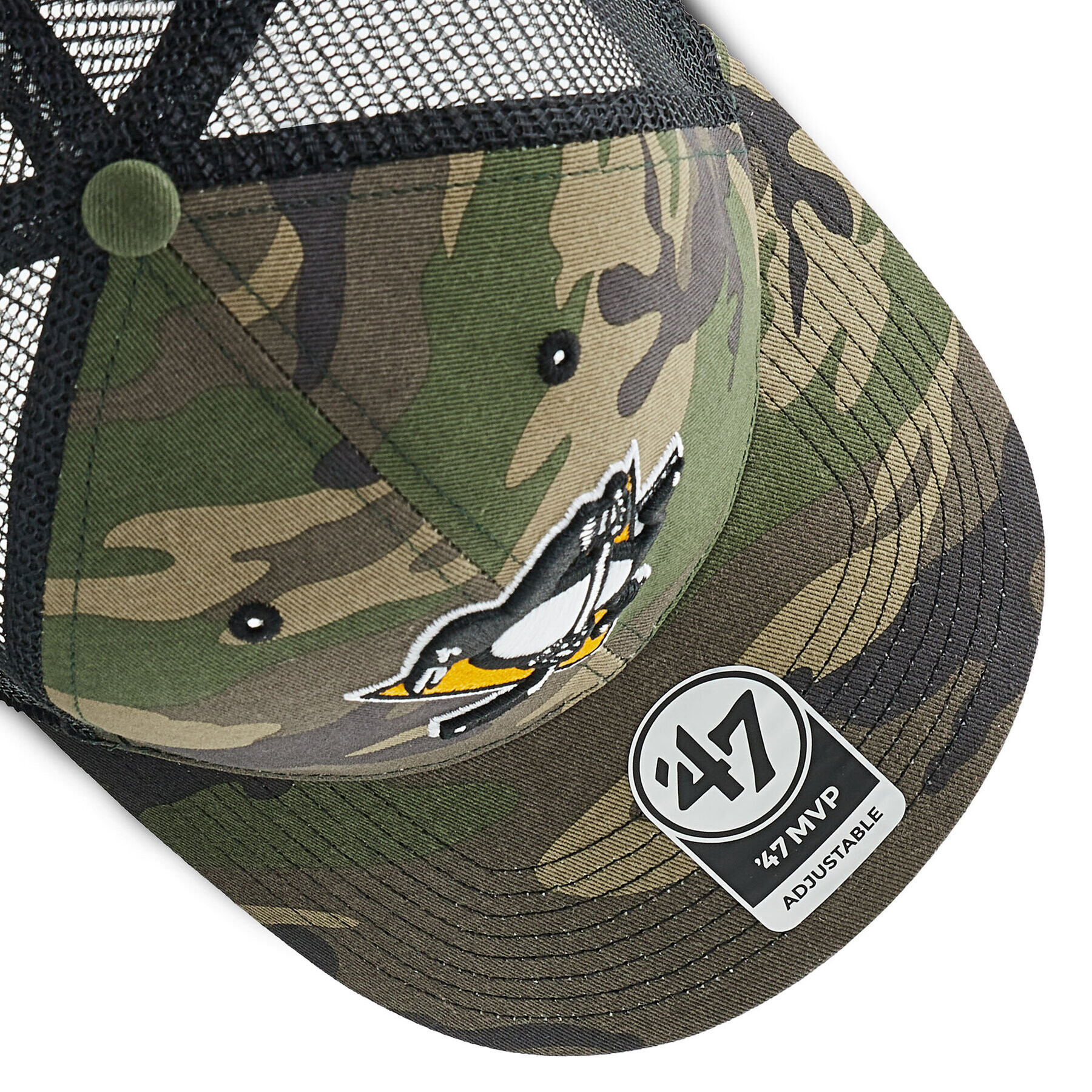 47 Brand Kšiltovka NHL Pittsburgh Penguins Trucker H-CBRAN15GWP-CM Zelená - Pepit.cz