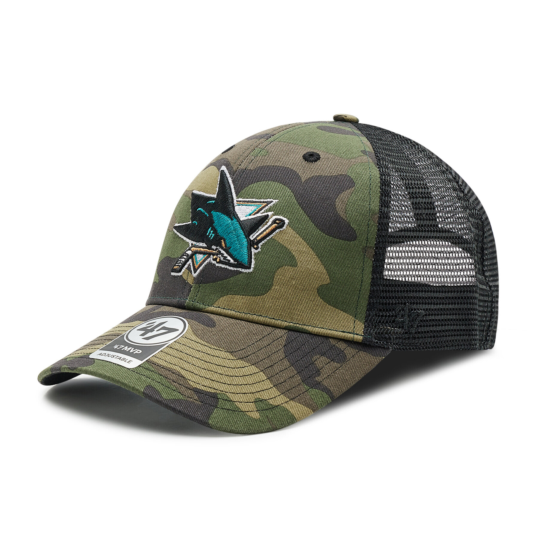 47 Brand Kšiltovka Nhl San Jose Sharks Trucker H-CBRAN22GWP-CM Zelená - Pepit.cz