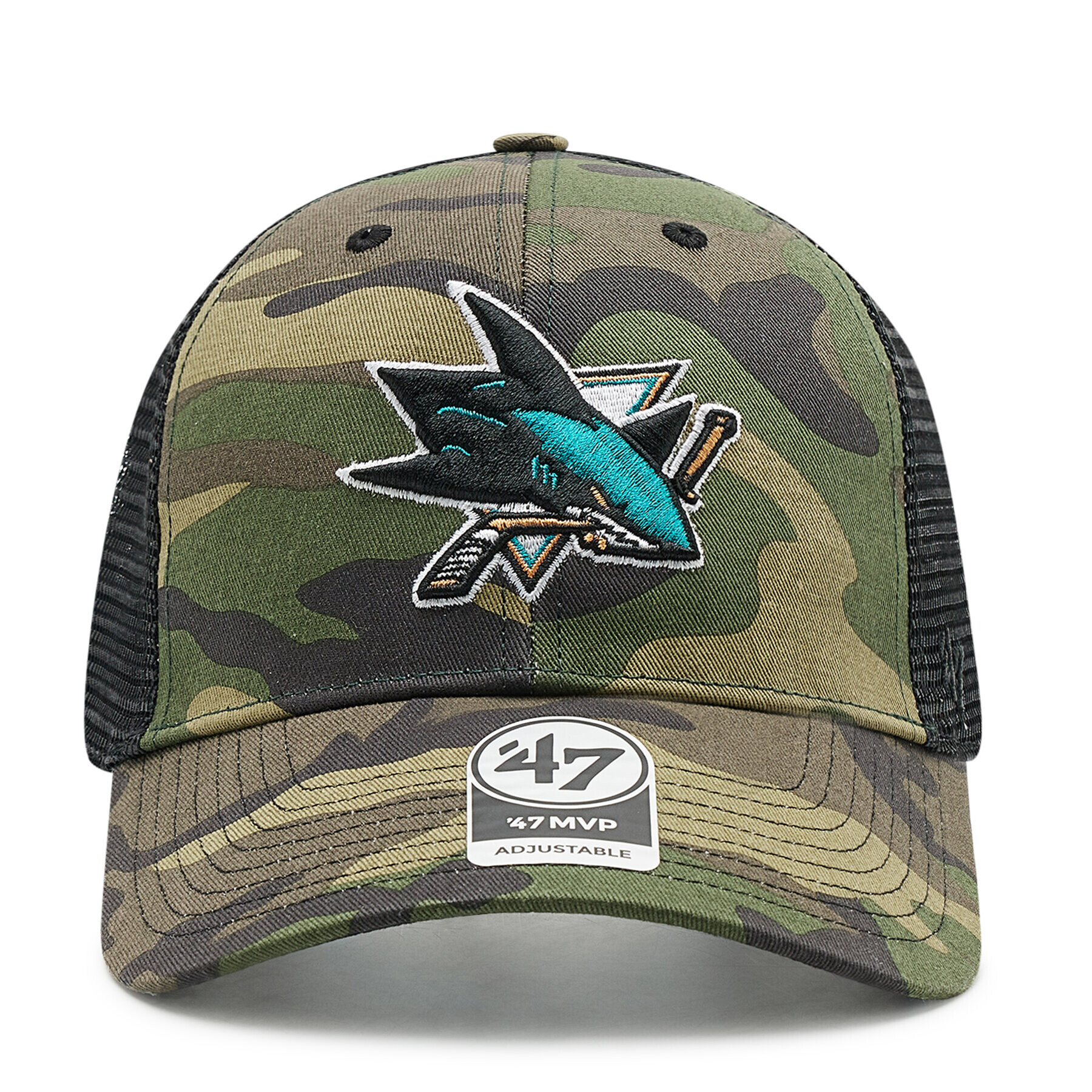 47 Brand Kšiltovka Nhl San Jose Sharks Trucker H-CBRAN22GWP-CM Zelená - Pepit.cz