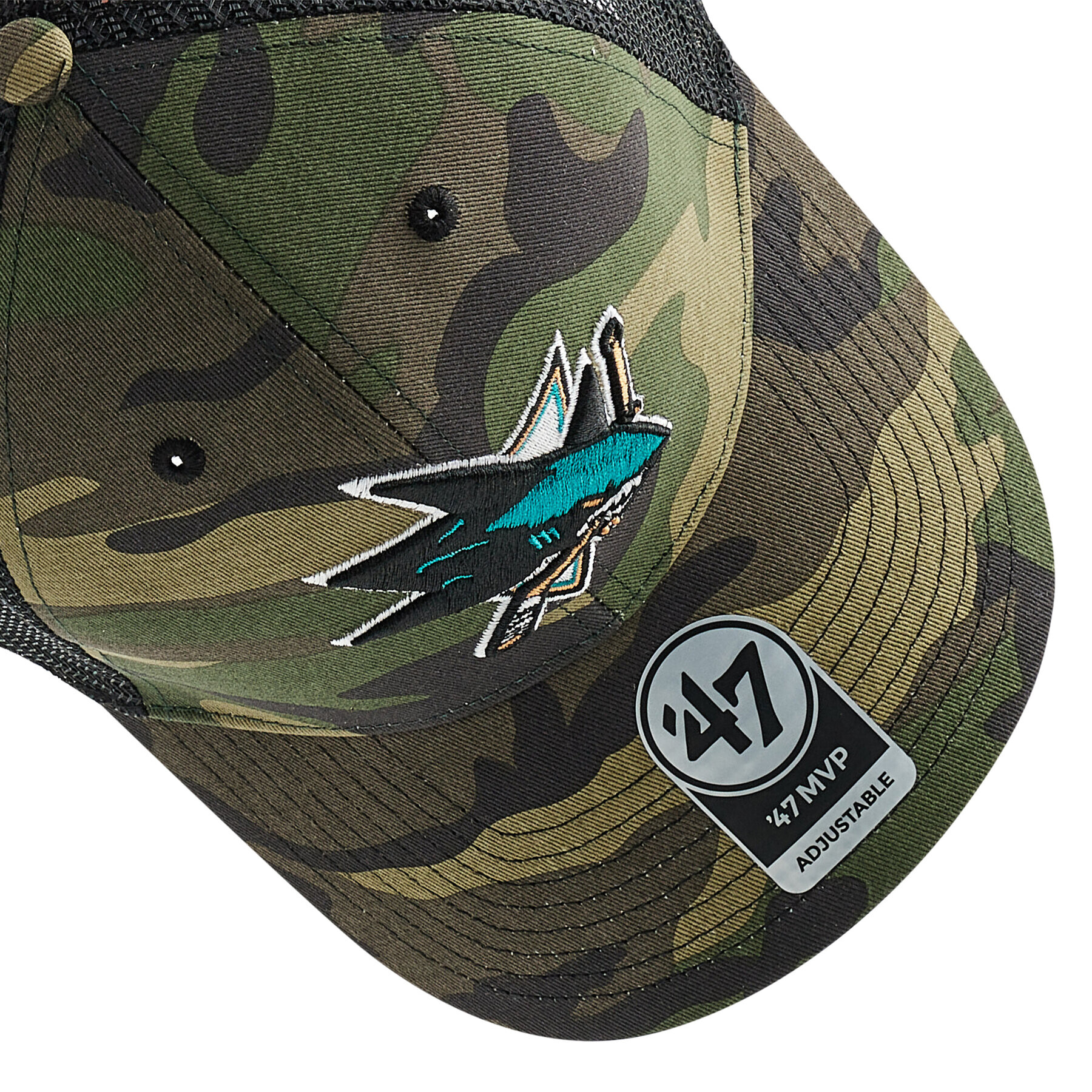 47 Brand Kšiltovka Nhl San Jose Sharks Trucker H-CBRAN22GWP-CM Zelená - Pepit.cz