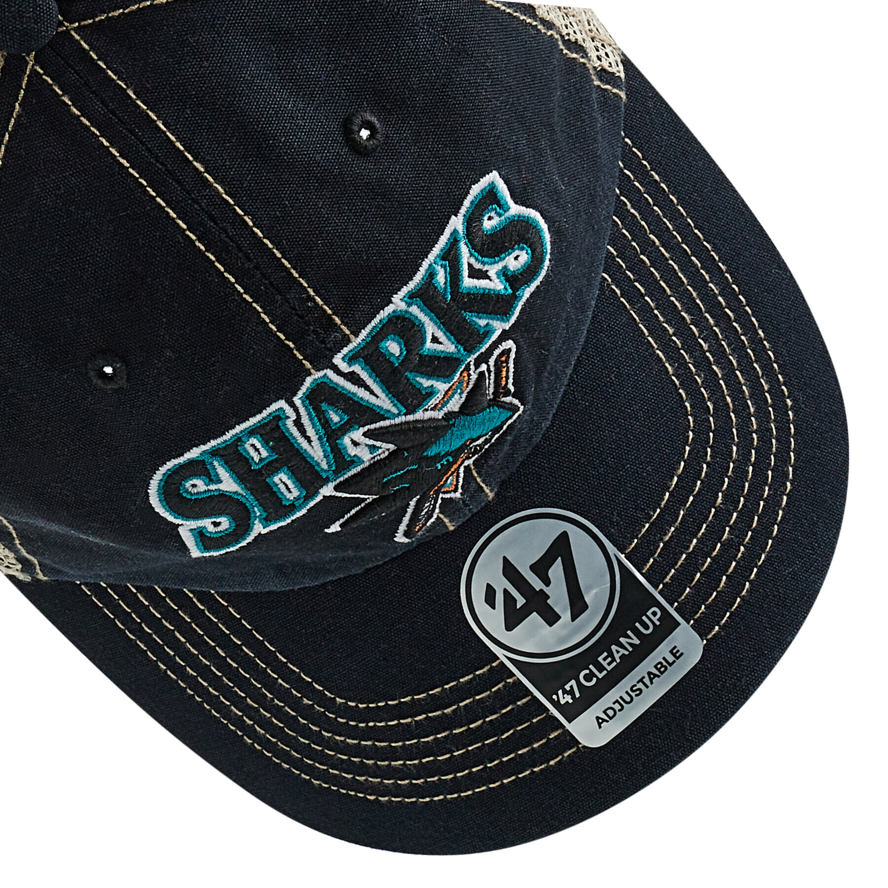 47 Brand Kšiltovka Nhl San Jose Sharks Trucker H-TSCLA22LAP-VB Černá - Pepit.cz