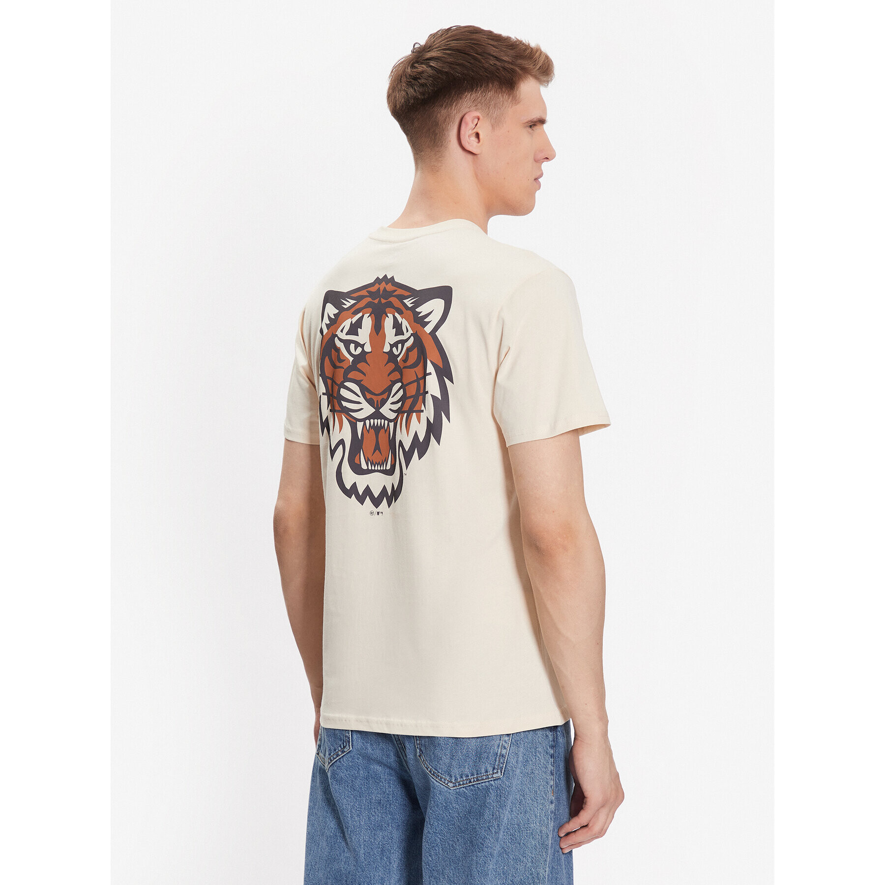 47 Brand T-Shirt Detroit Tigers Backer '47 Echo Tee Béžová Regular Fit - Pepit.cz