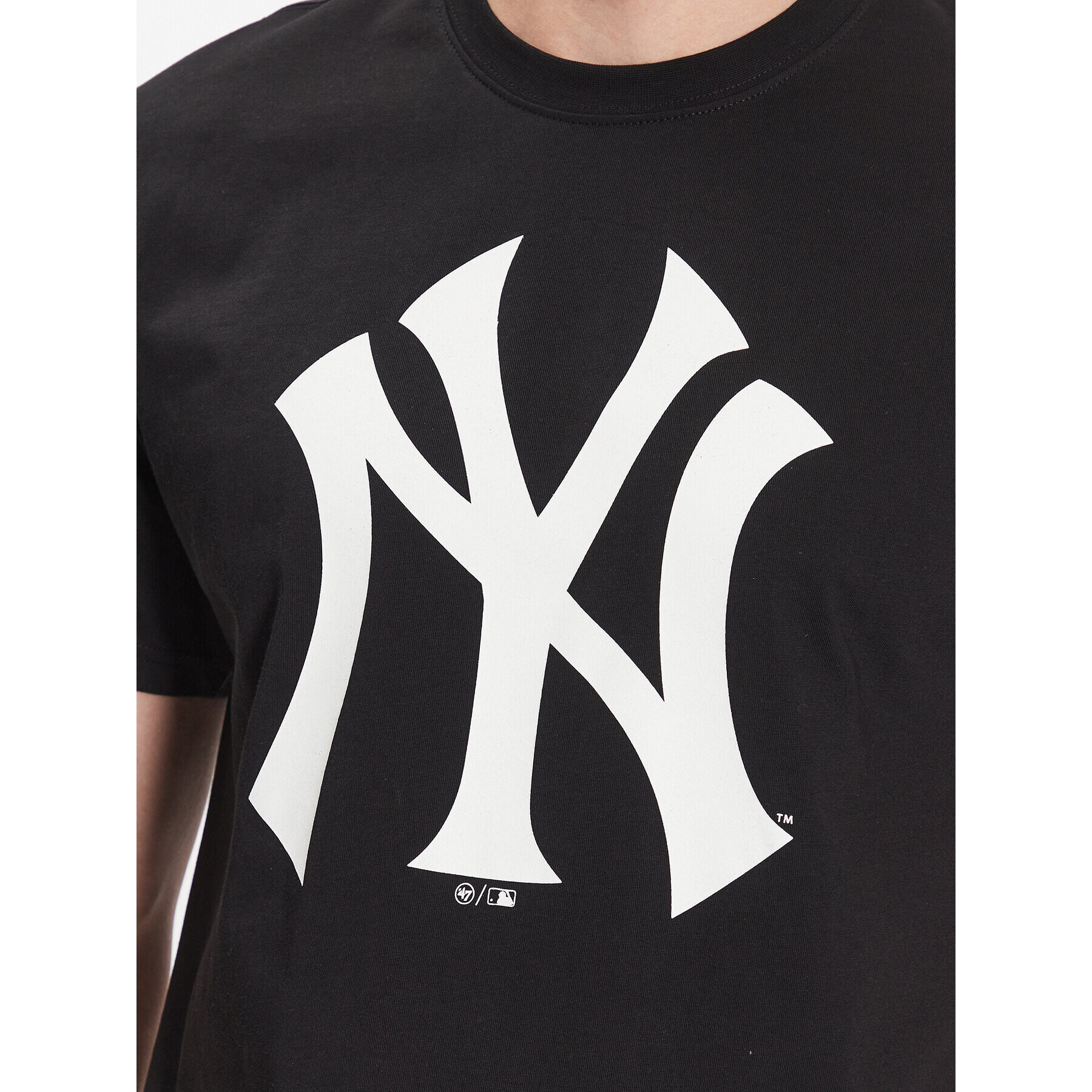 47 Brand T-Shirt MLB New York Yankees Imprint 47 Echo Tee BB017TEMIME544088JK Černá Regular Fit - Pepit.cz