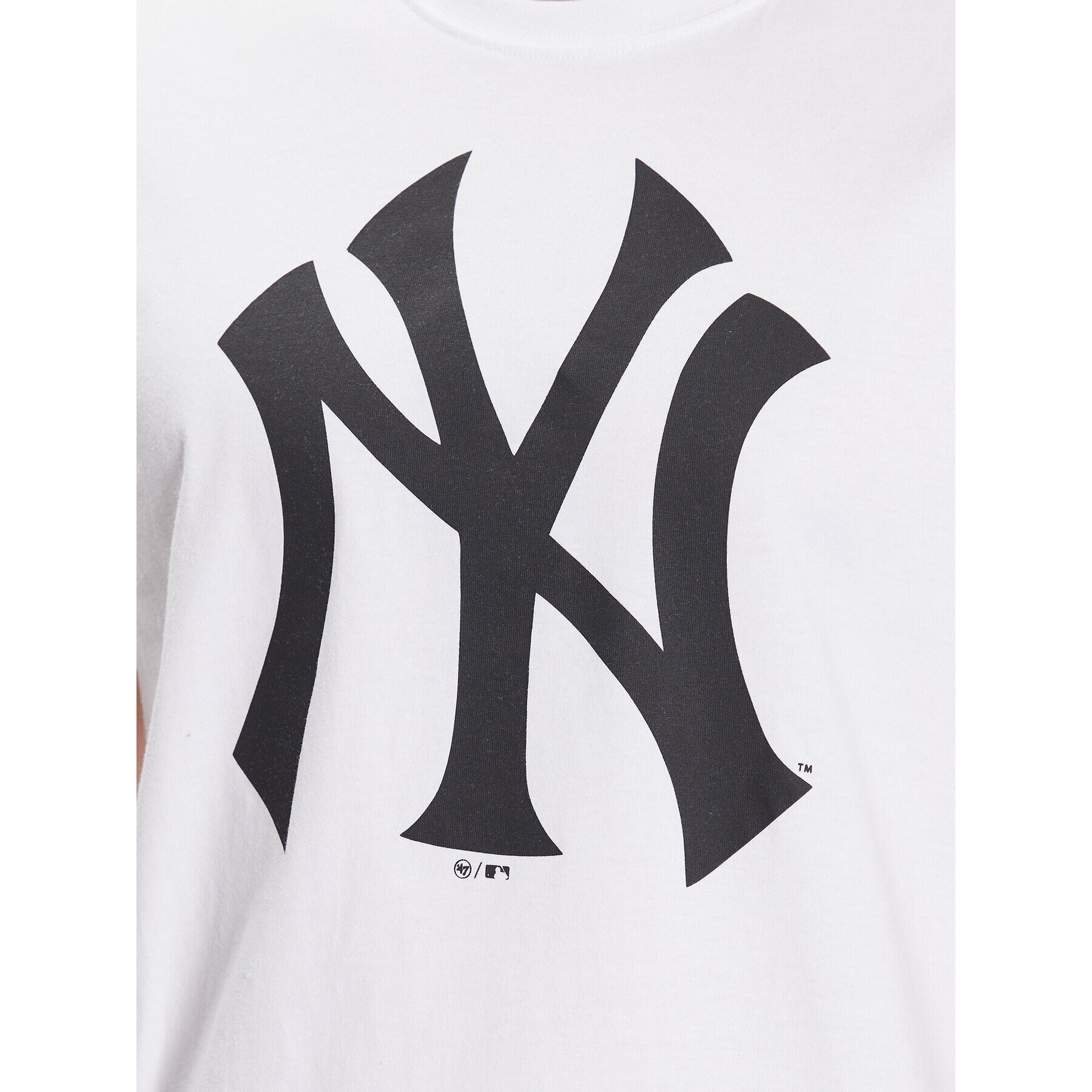 47 Brand T-Shirt MLB New York Yankees Imprint 47 Echo Tee BB017TEMIME544103WW Bílá Regular Fit - Pepit.cz