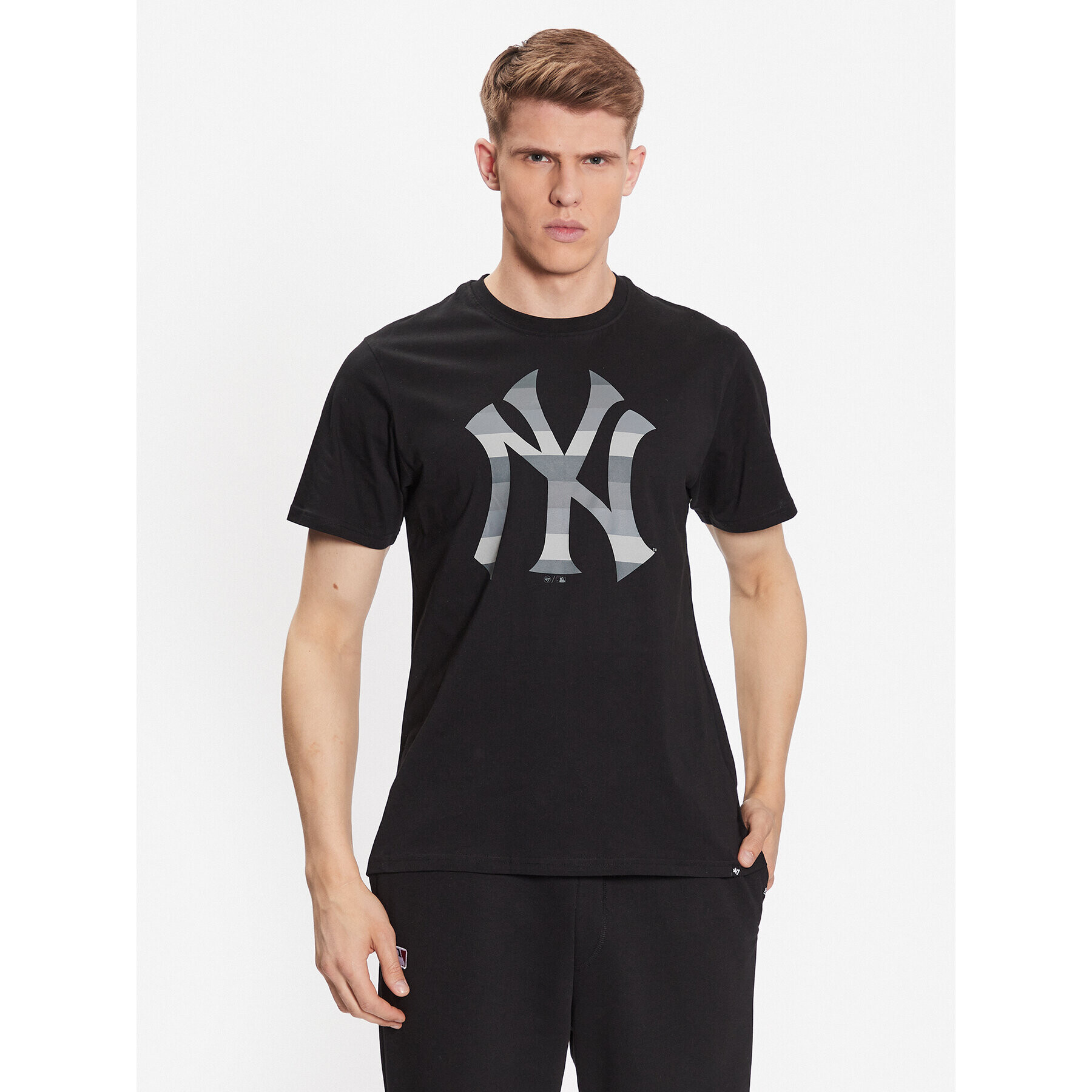 47 Brand T-Shirt New York Yankees '47 Echo Tee Černá Regular Fit - Pepit.cz