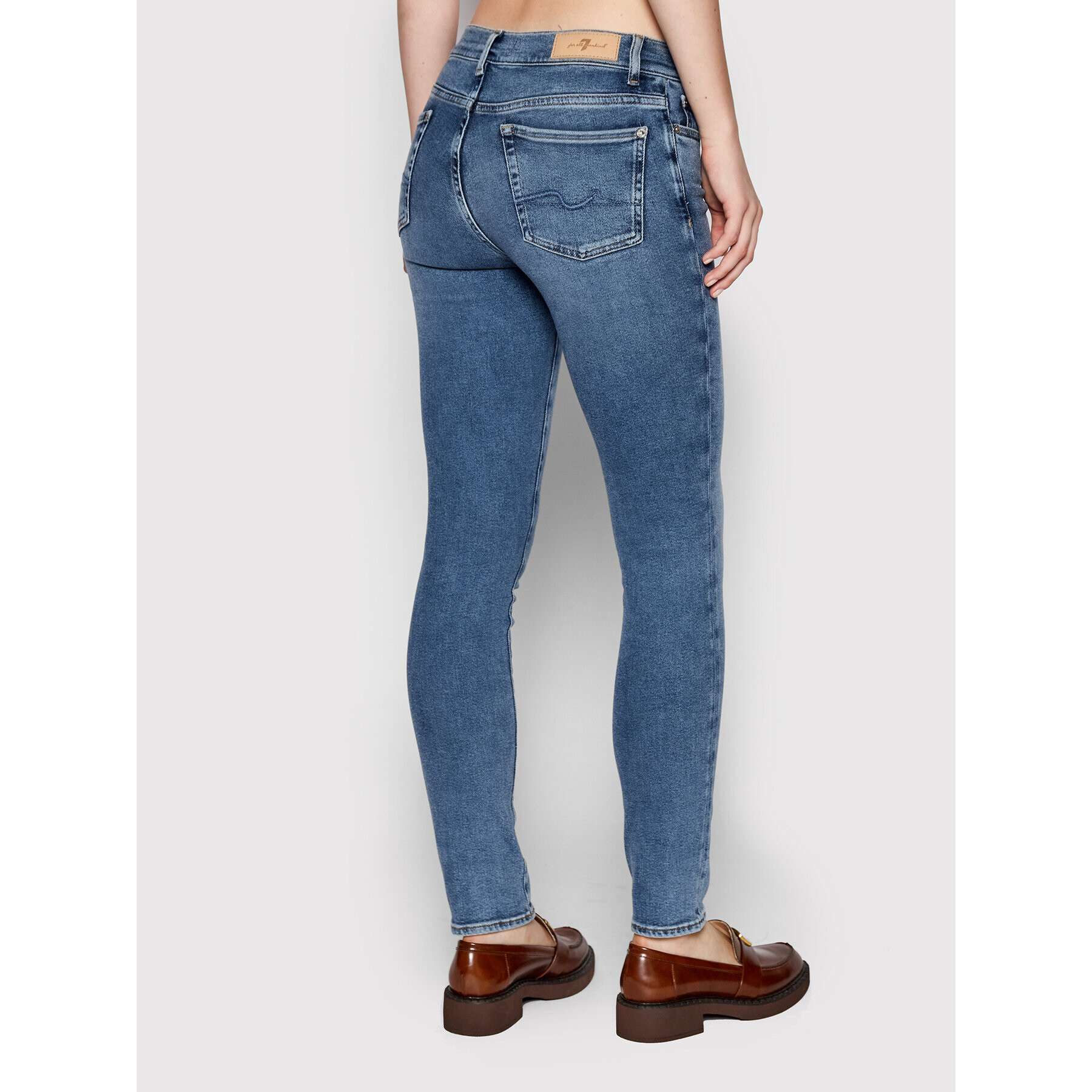 7 For All Mankind Jeansy Roxanne JSWX1200LN Modrá Skinny Fit - Pepit.cz