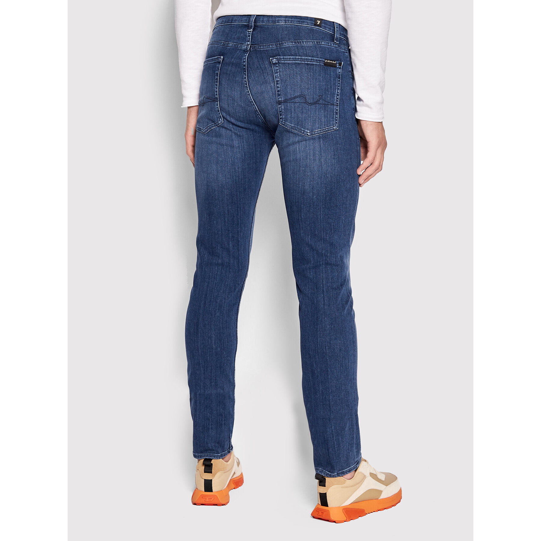 7 For All Mankind Jeansy Slimmy JSMSA230BD Modrá Slim Fit - Pepit.cz