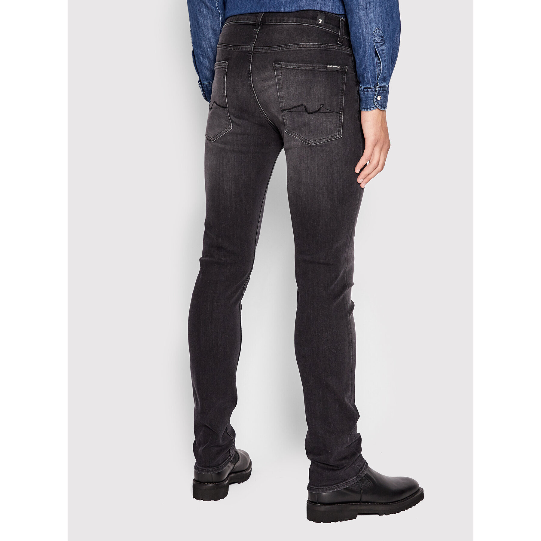 7 For All Mankind Jeansy Slimmy JSMSA240BB Černá Slim Fit - Pepit.cz