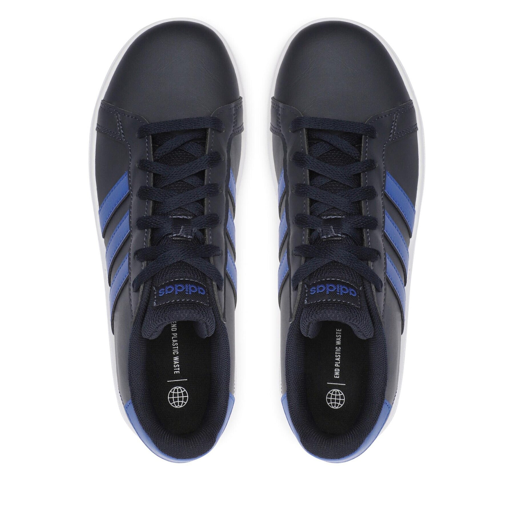 adidas Boty Grand Court Lifestyle Tennis Lace-Up Shoes IG4827 Modrá - Pepit.cz