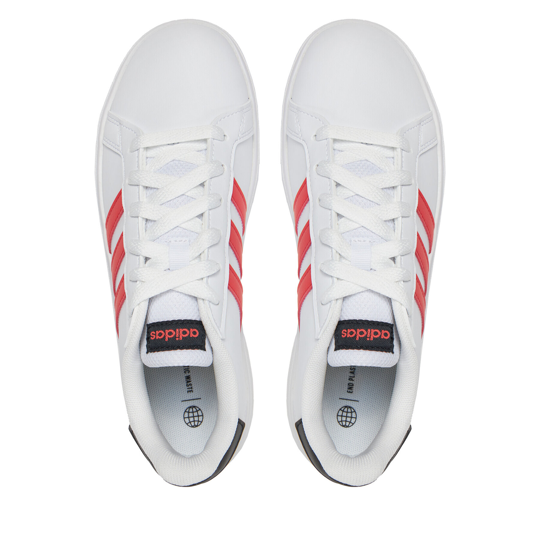 adidas Boty Grand Court Lifestyle Tennis Lace-Up Shoes IG4828 Bílá - Pepit.cz