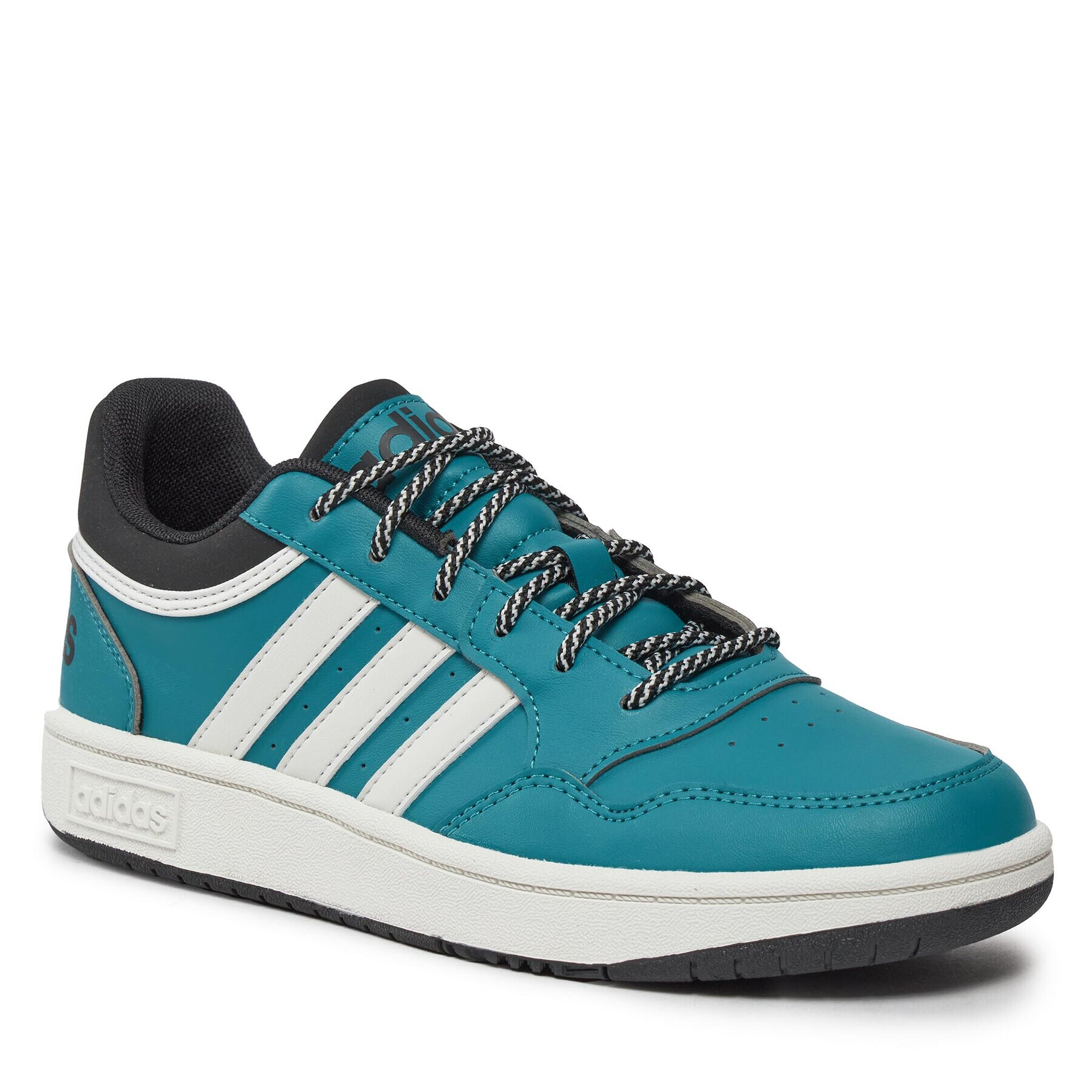 adidas Boty Hoops 3.0 Shoes Kids IF7747 Tyrkysová - Pepit.cz