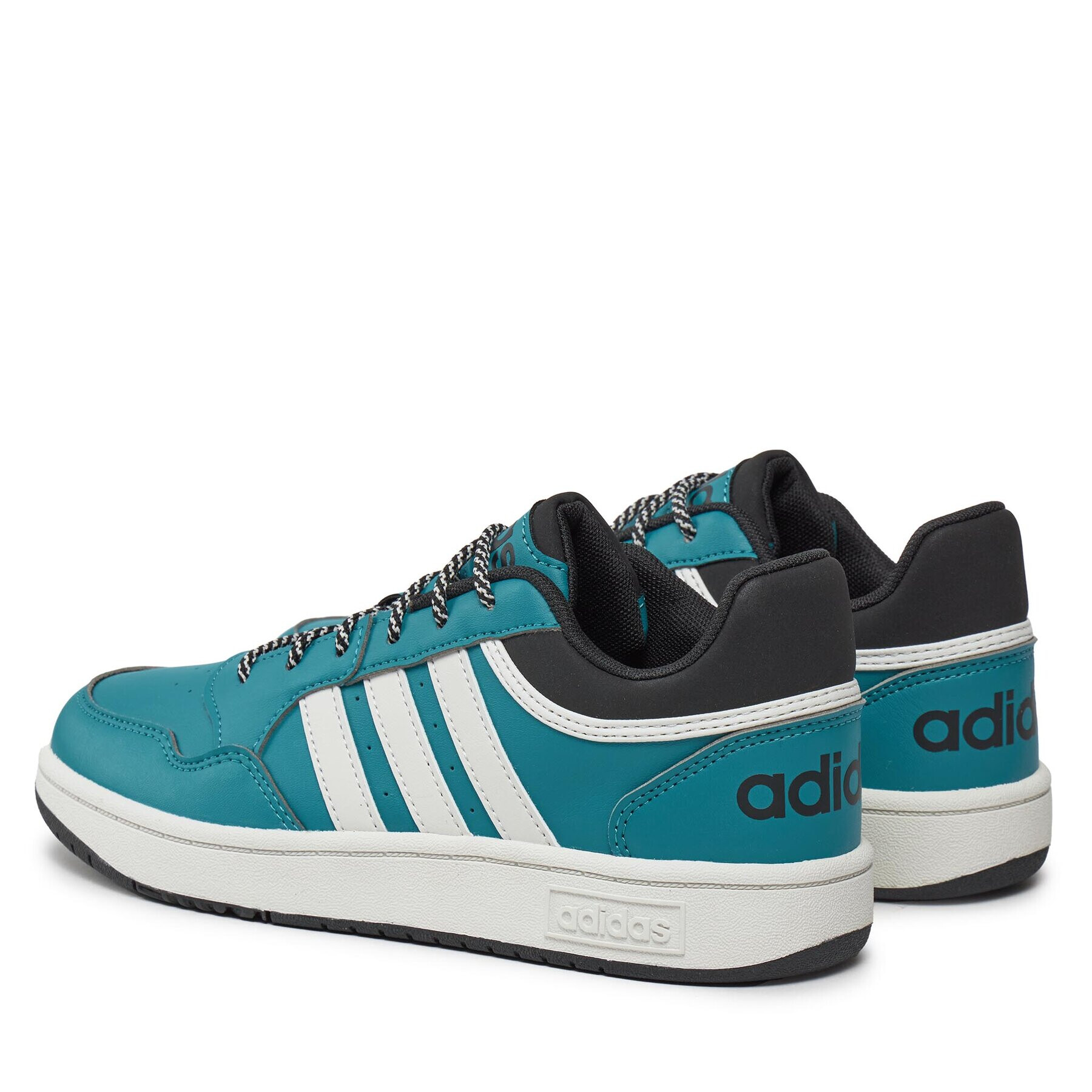 adidas Boty Hoops 3.0 Shoes Kids IF7747 Tyrkysová - Pepit.cz