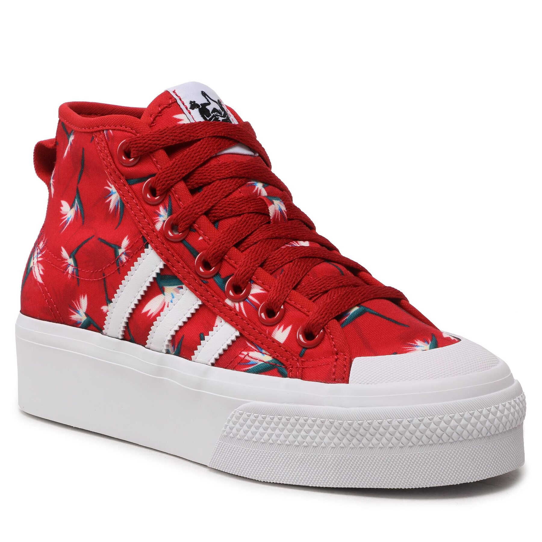 adidas Boty Nizza Platform Mid Tm W GY9561 Červená - Pepit.cz