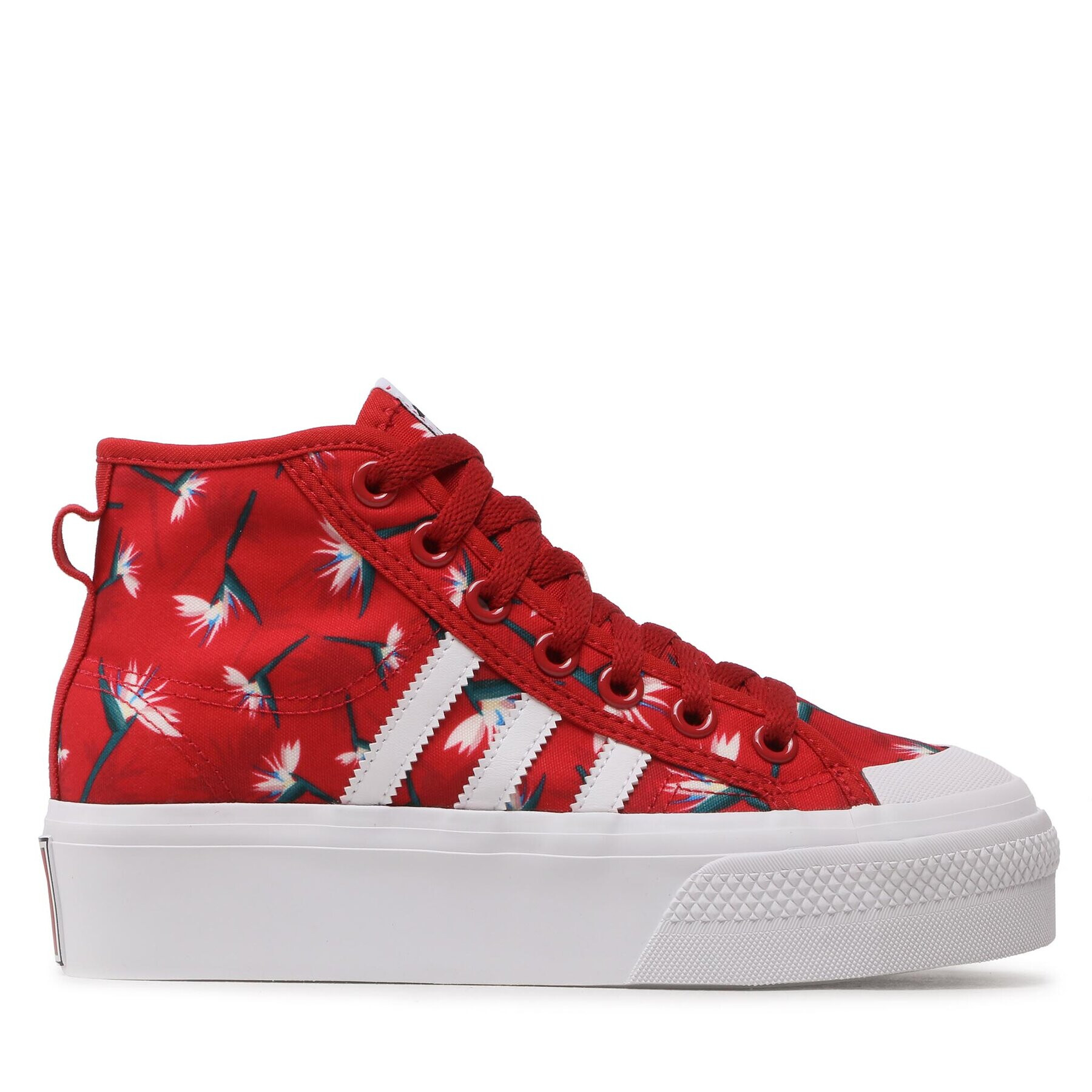 adidas Boty Nizza Platform Mid Tm W GY9561 Červená - Pepit.cz