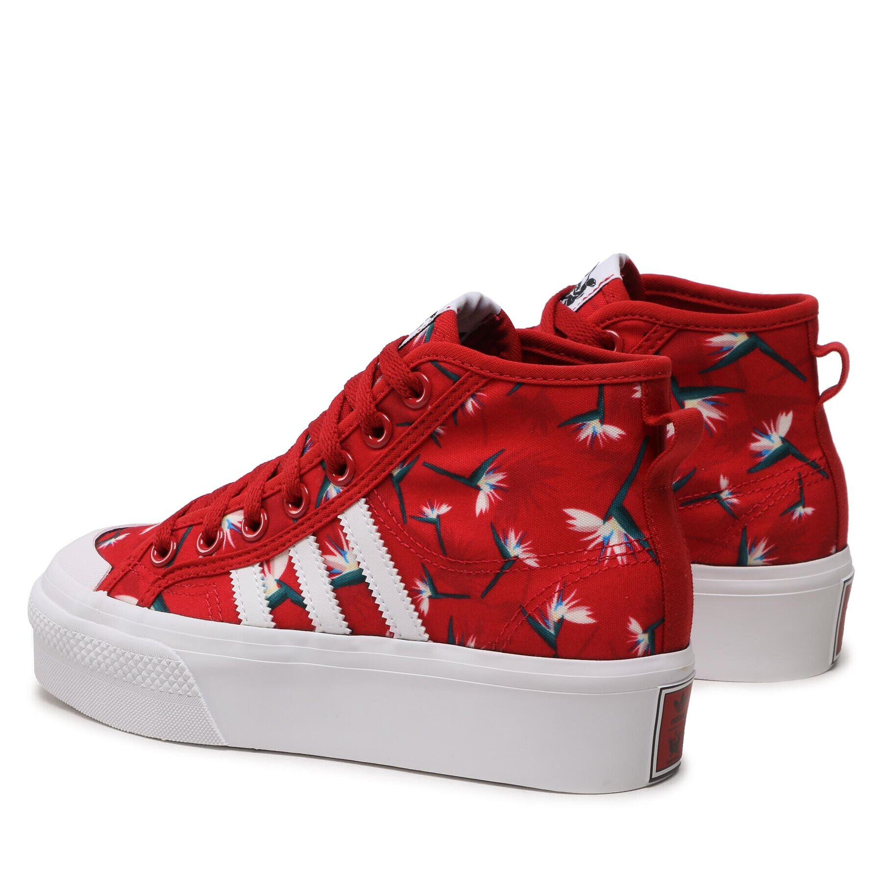 adidas Boty Nizza Platform Mid Tm W GY9561 Červená - Pepit.cz